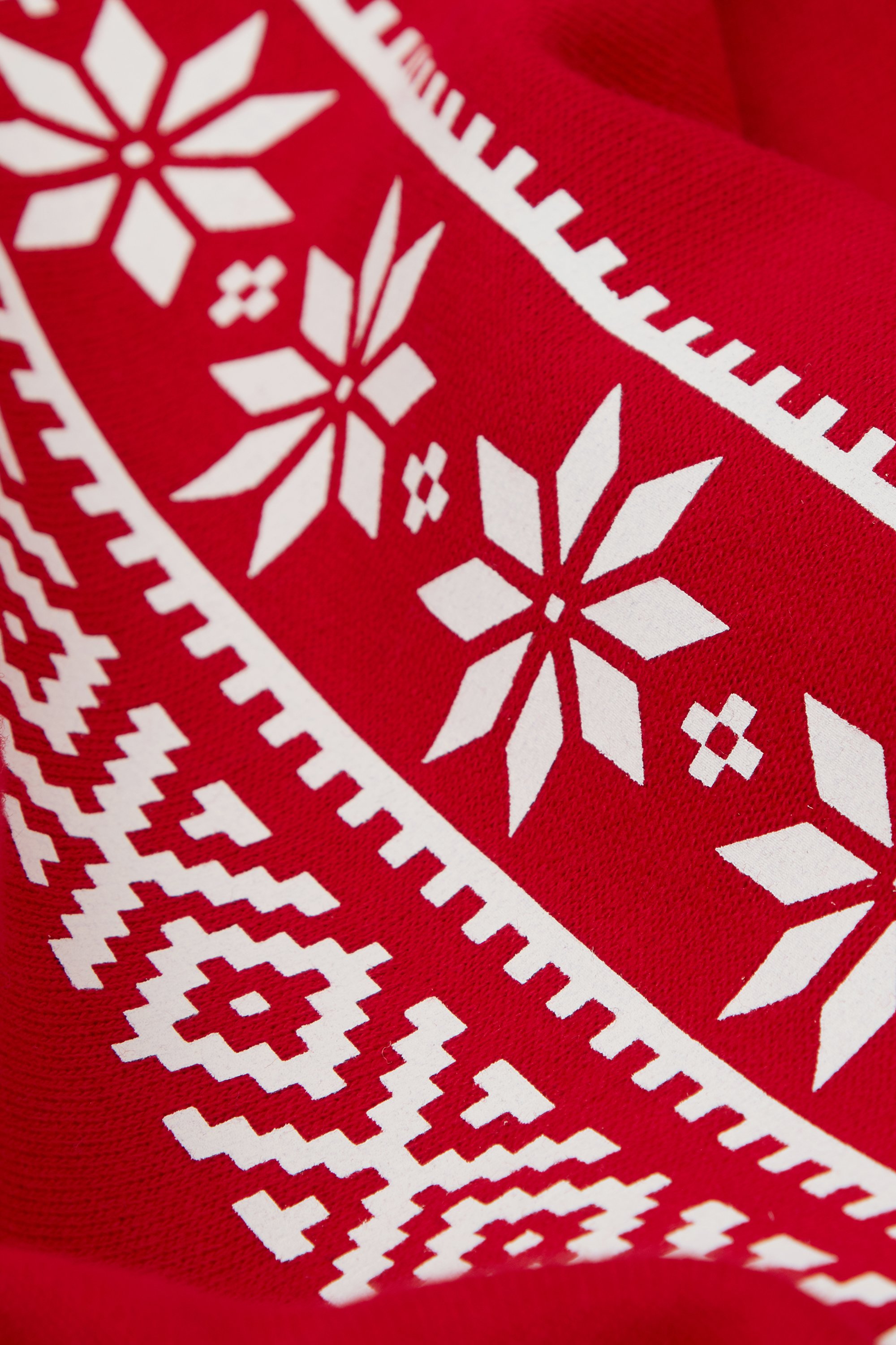 Felpa Girocollo con Fantasia Natalizia Unisex