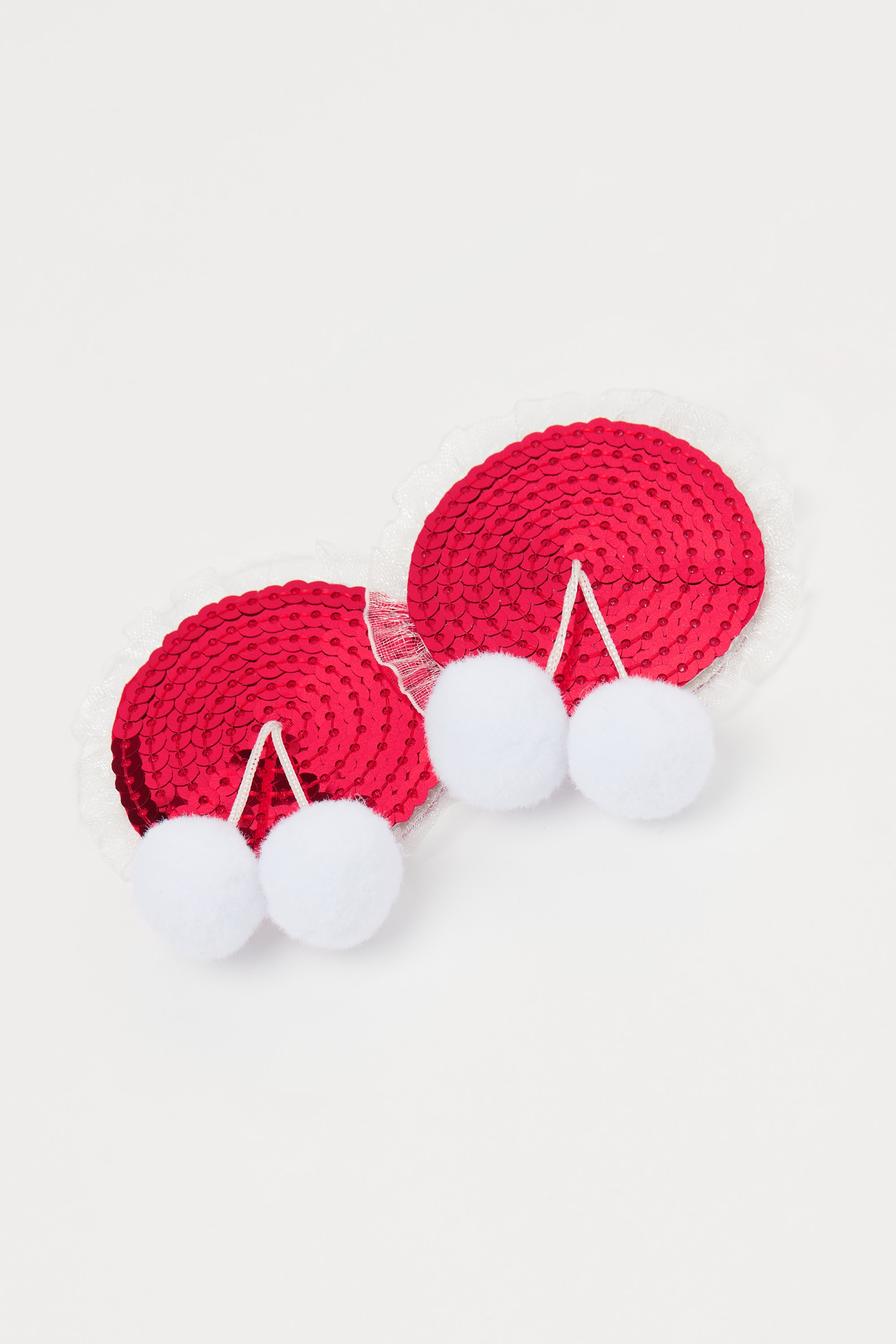 Nipple Covers with Pompoms and Sequins