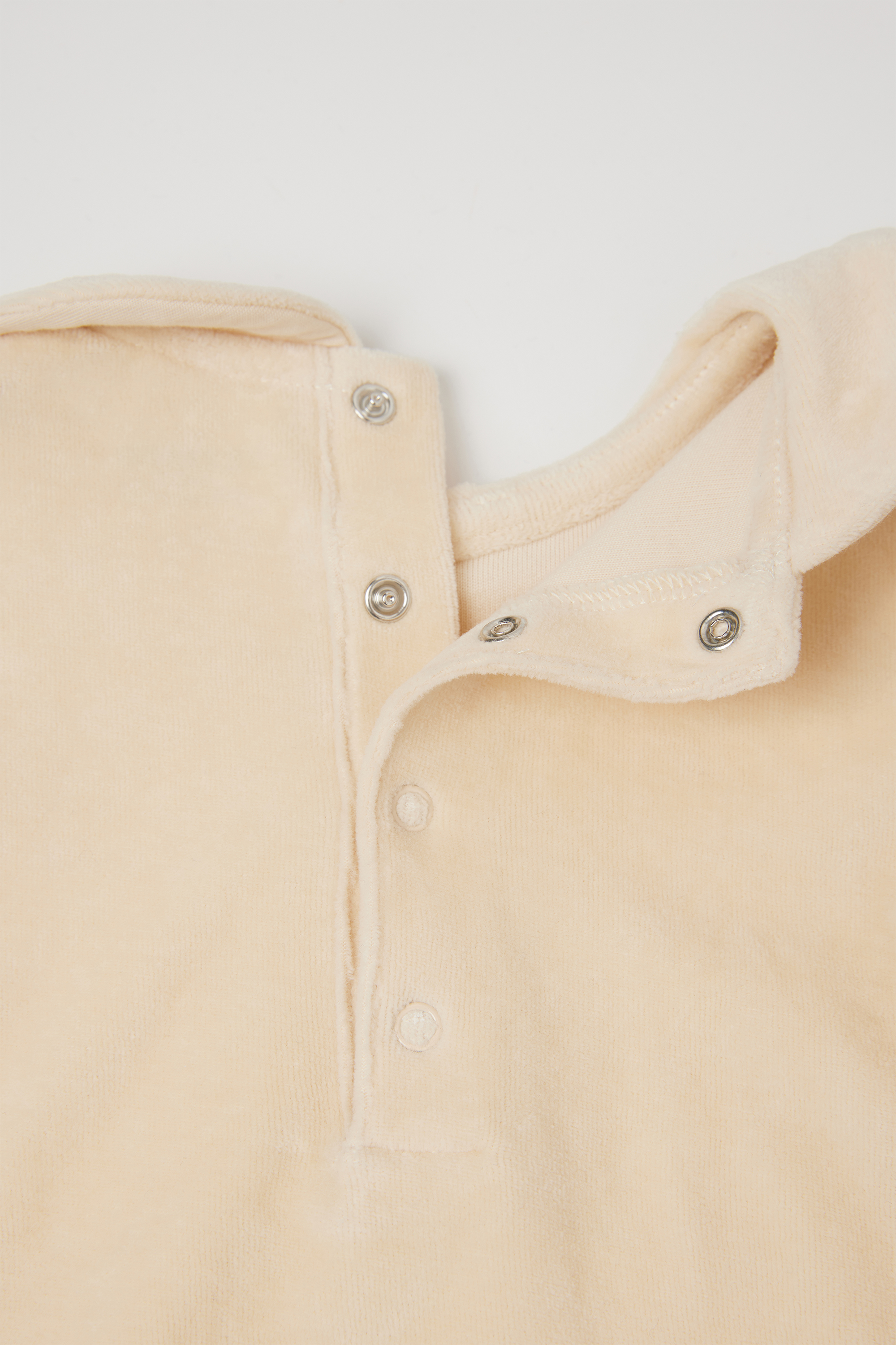 Baby Two-Piece Heavy Cotton Chenille Playsuit with Feet