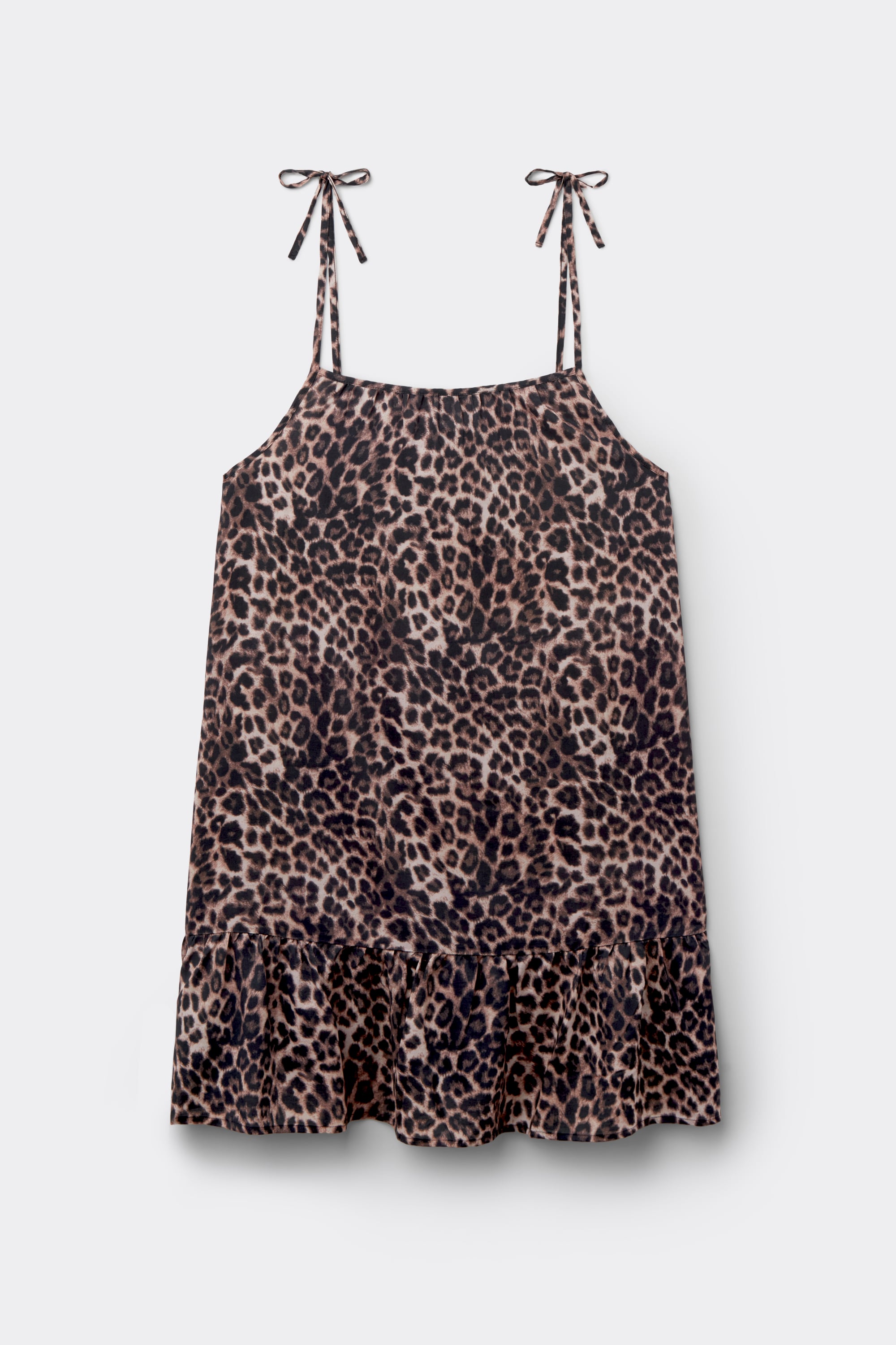 Vestido Curto Tecido Viscose com Atilhos