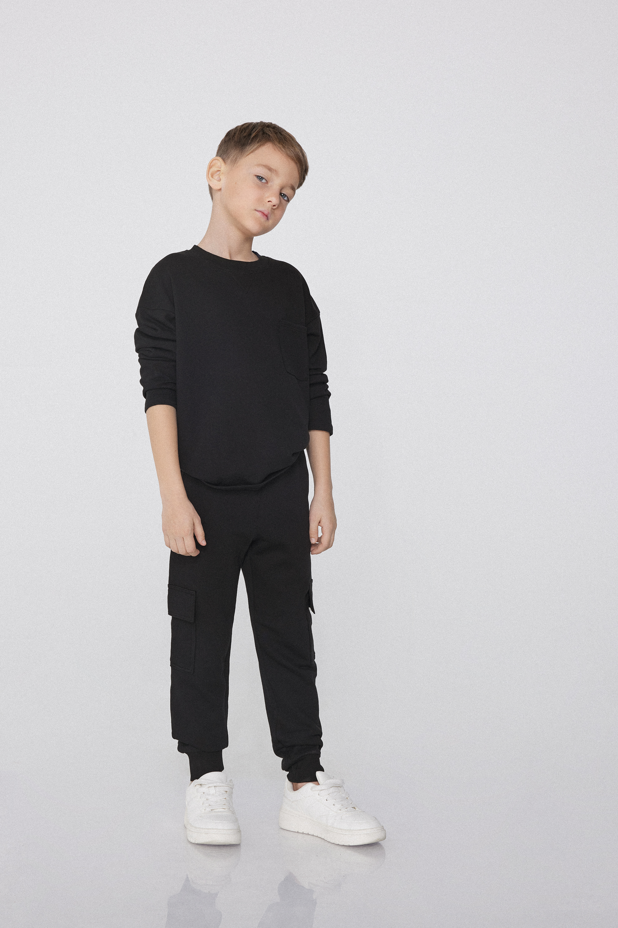 Jogging Cargo Molleton Gar&ccedil;on