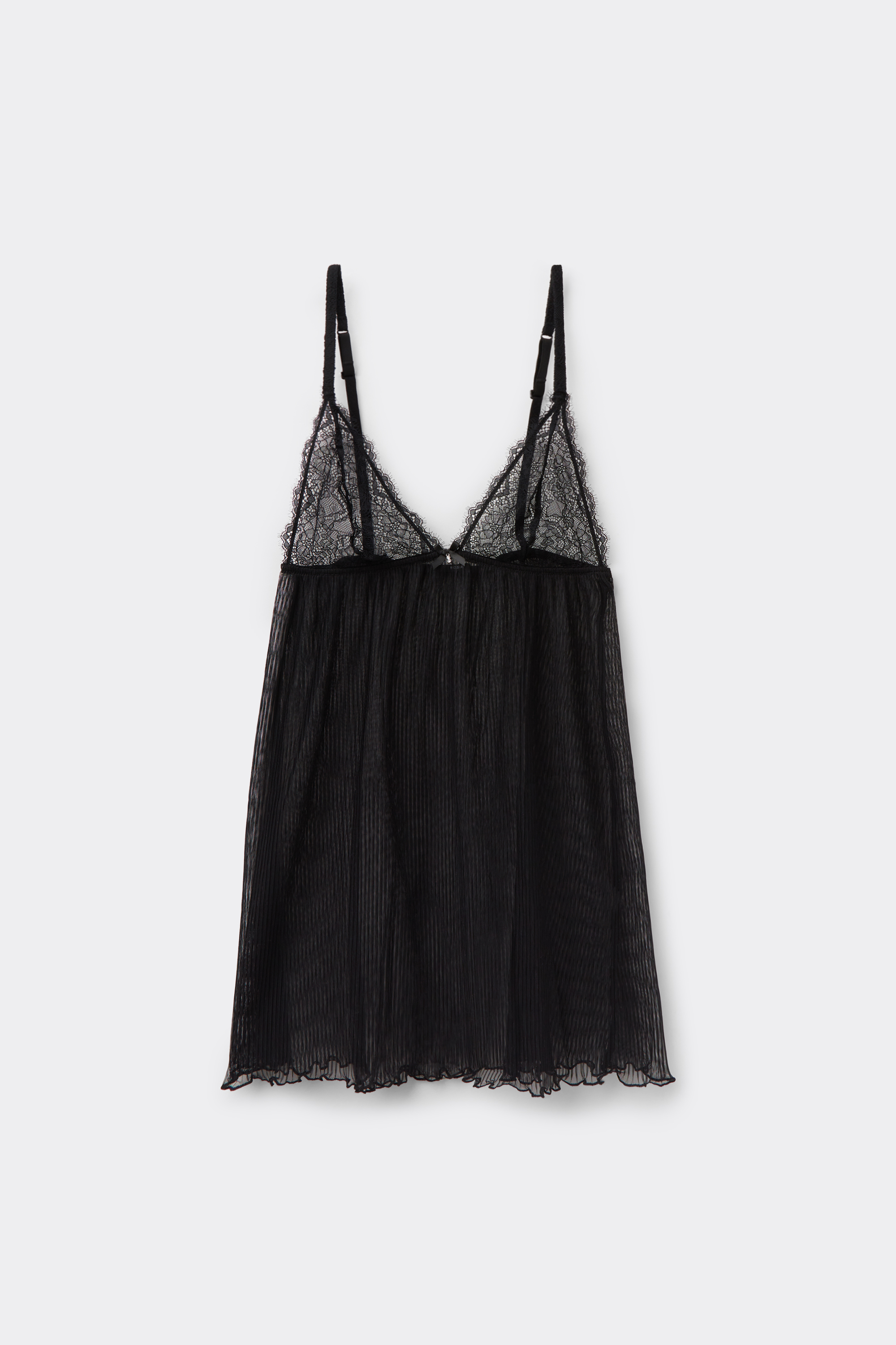 Pretty Pliss&eacute; Slip with Narrow Shoulder Straps