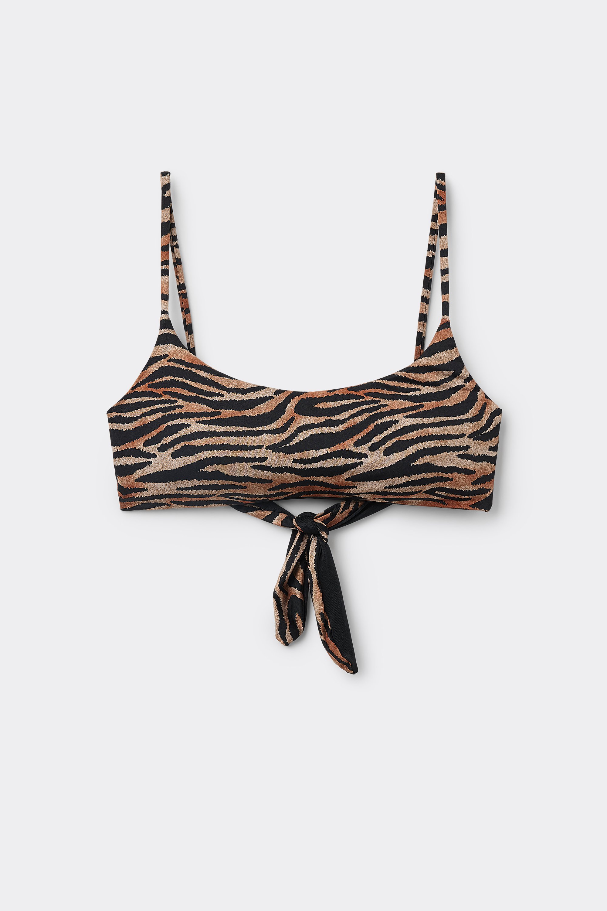 Tiger Savana Bikini Top with Removable Padding