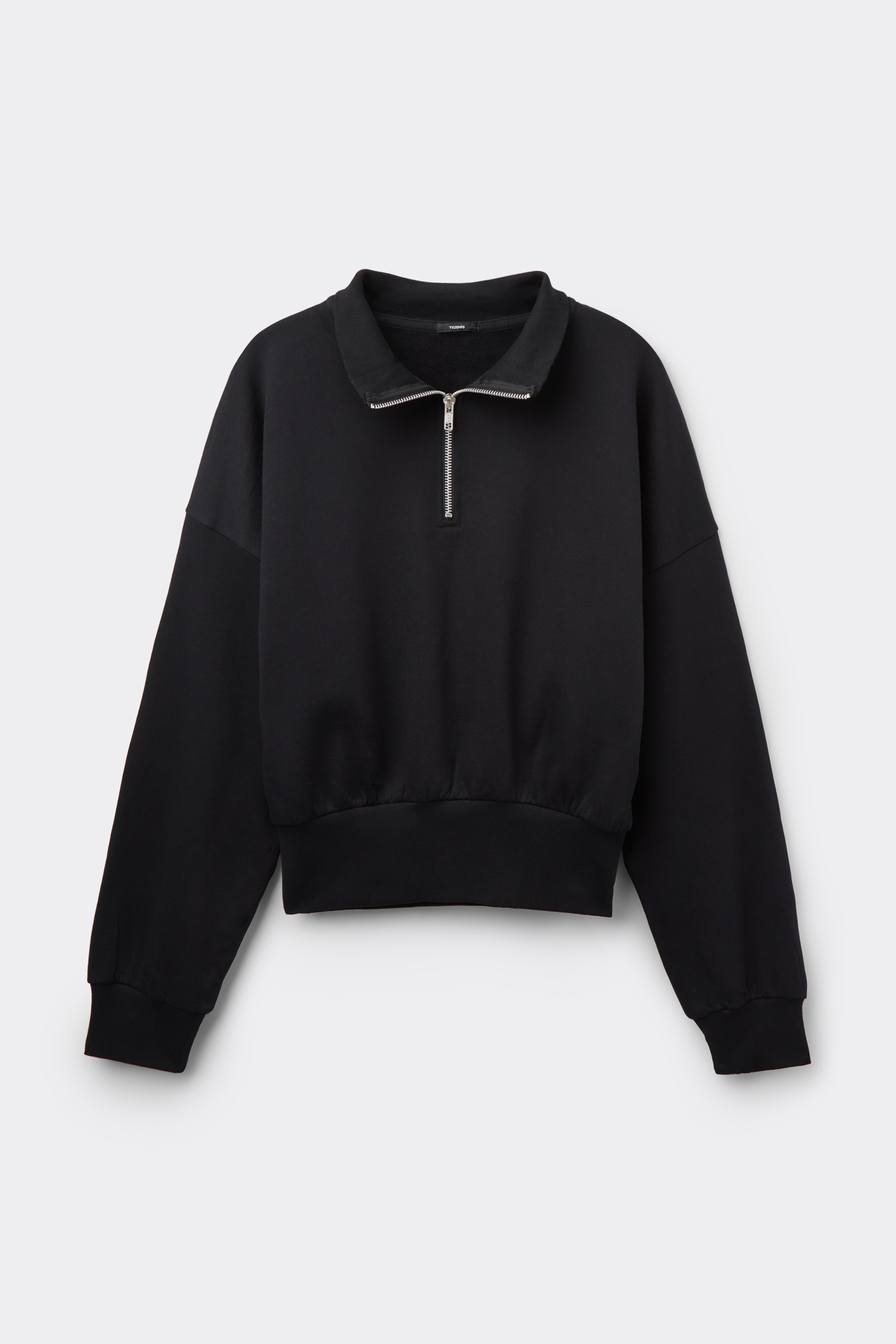 Cropped Zip-Up Sweatshirt