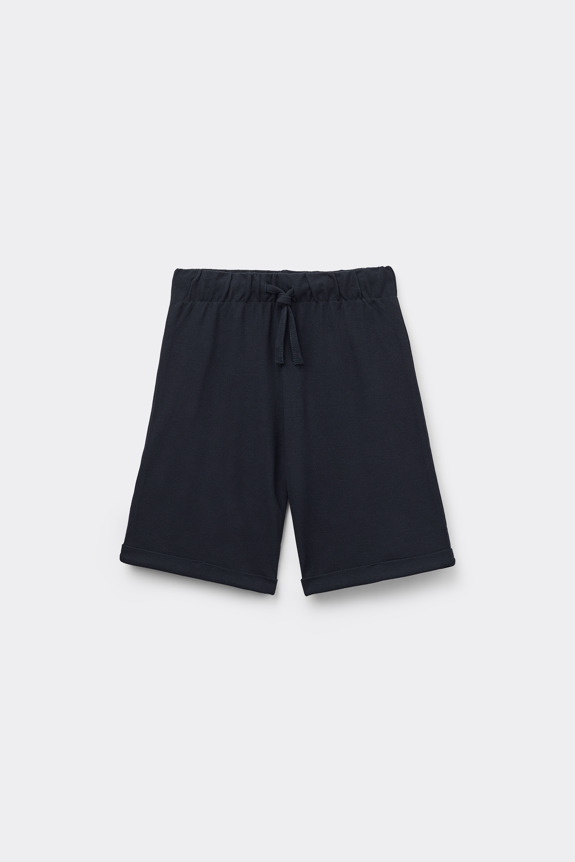Short en Piqu&eacute; avec Lacets Gar&ccedil;on