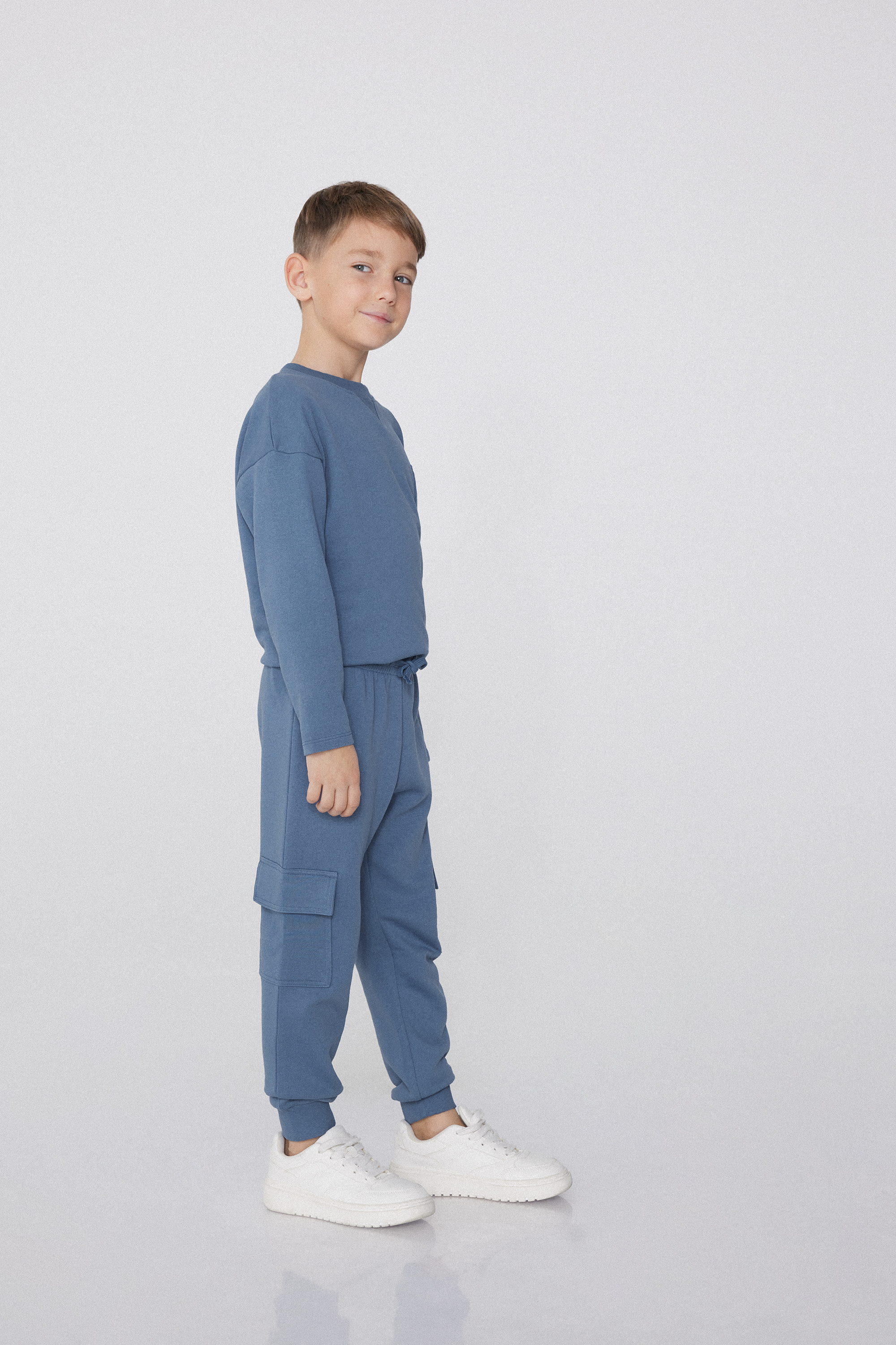 Jogging Cargo Molleton Gar&ccedil;on