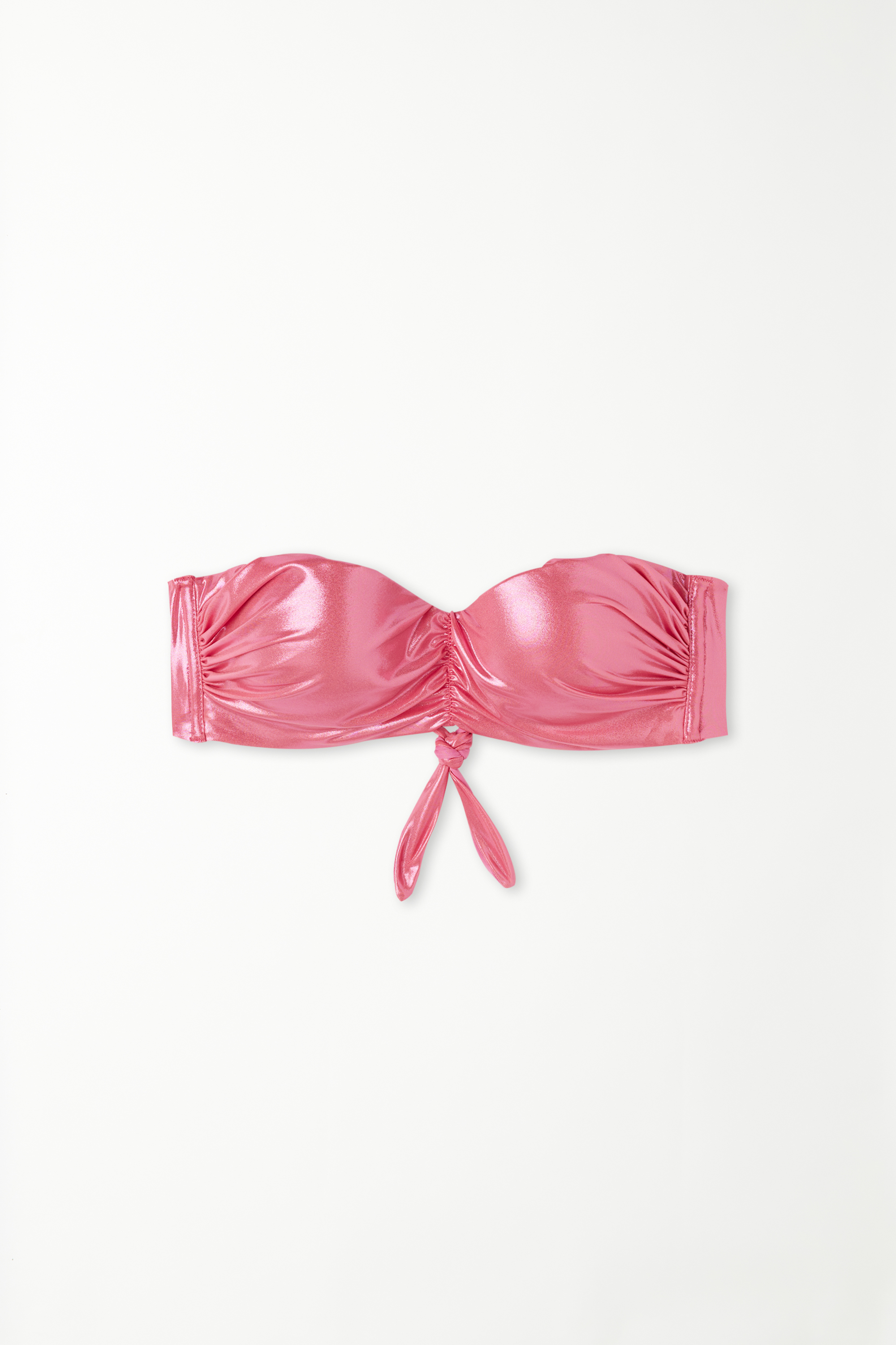 Liquid Metal Padded Bandeau Bikini Top