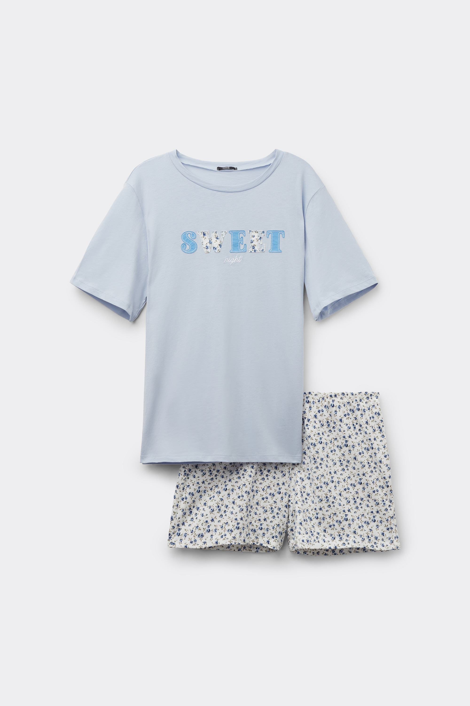 Pyjama Court Coton Empi&egrave;cement