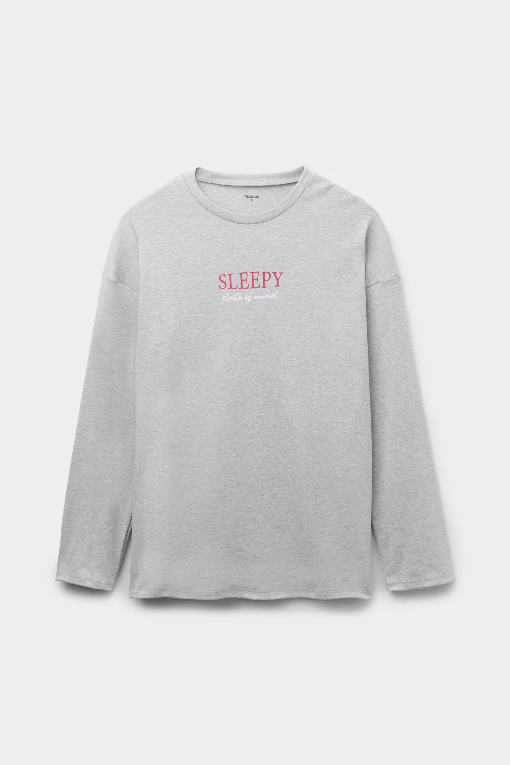 Long-Sleeved Oversized Cotton Top