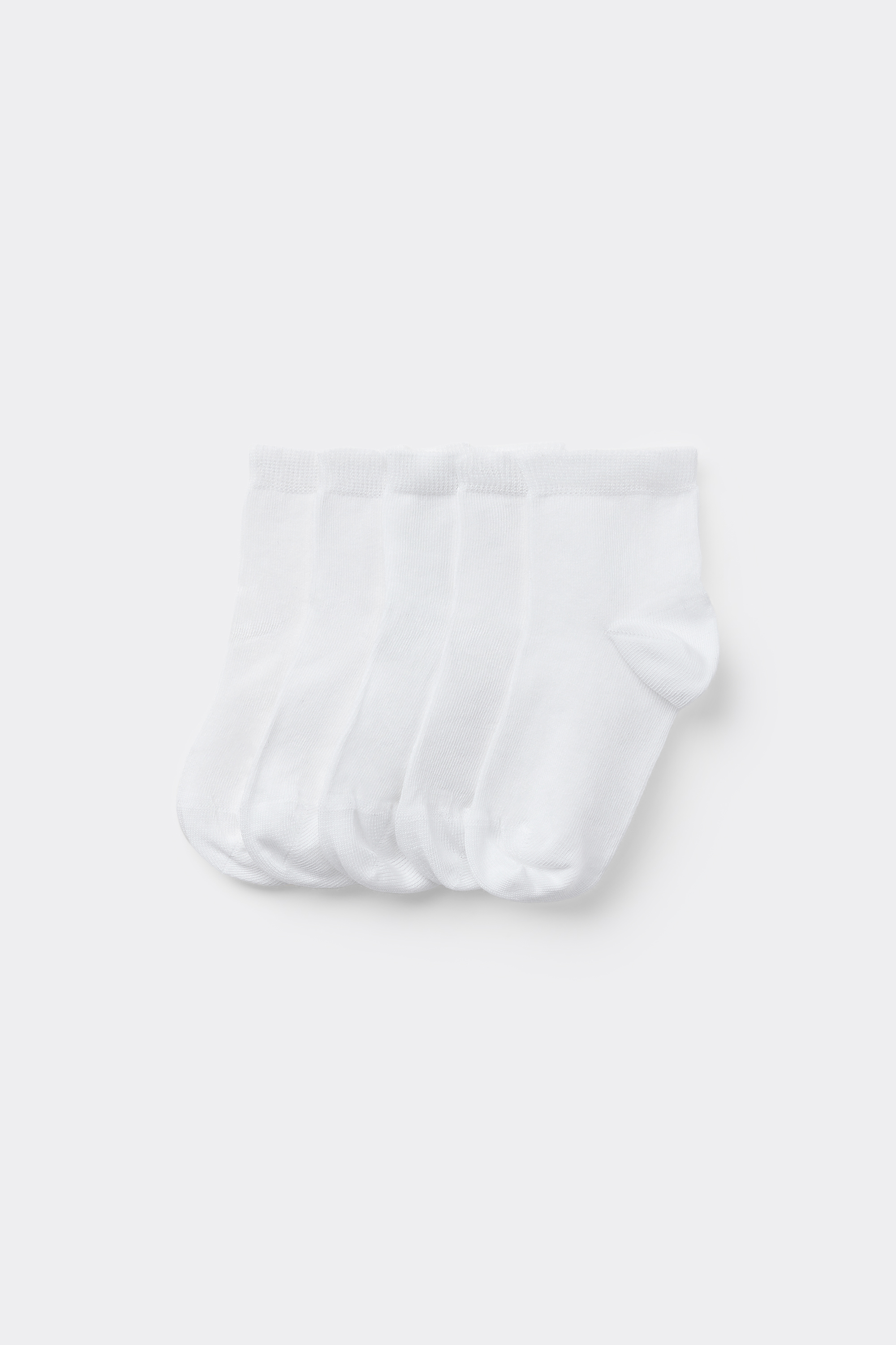 5 Pairs of Kids' Unisex Short Light Cotton Socks