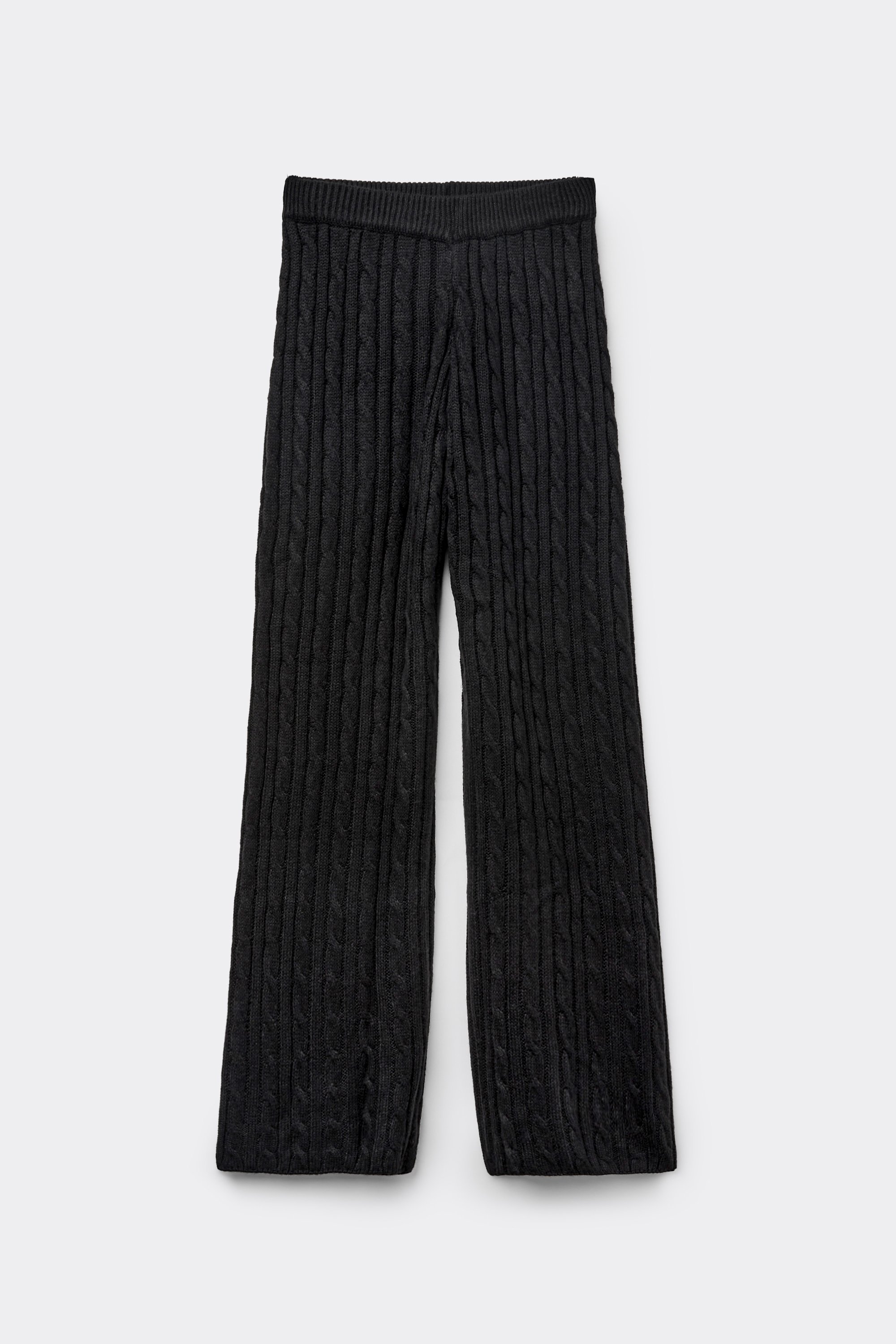 Długie Spodnie Palazzo z Warkoczami