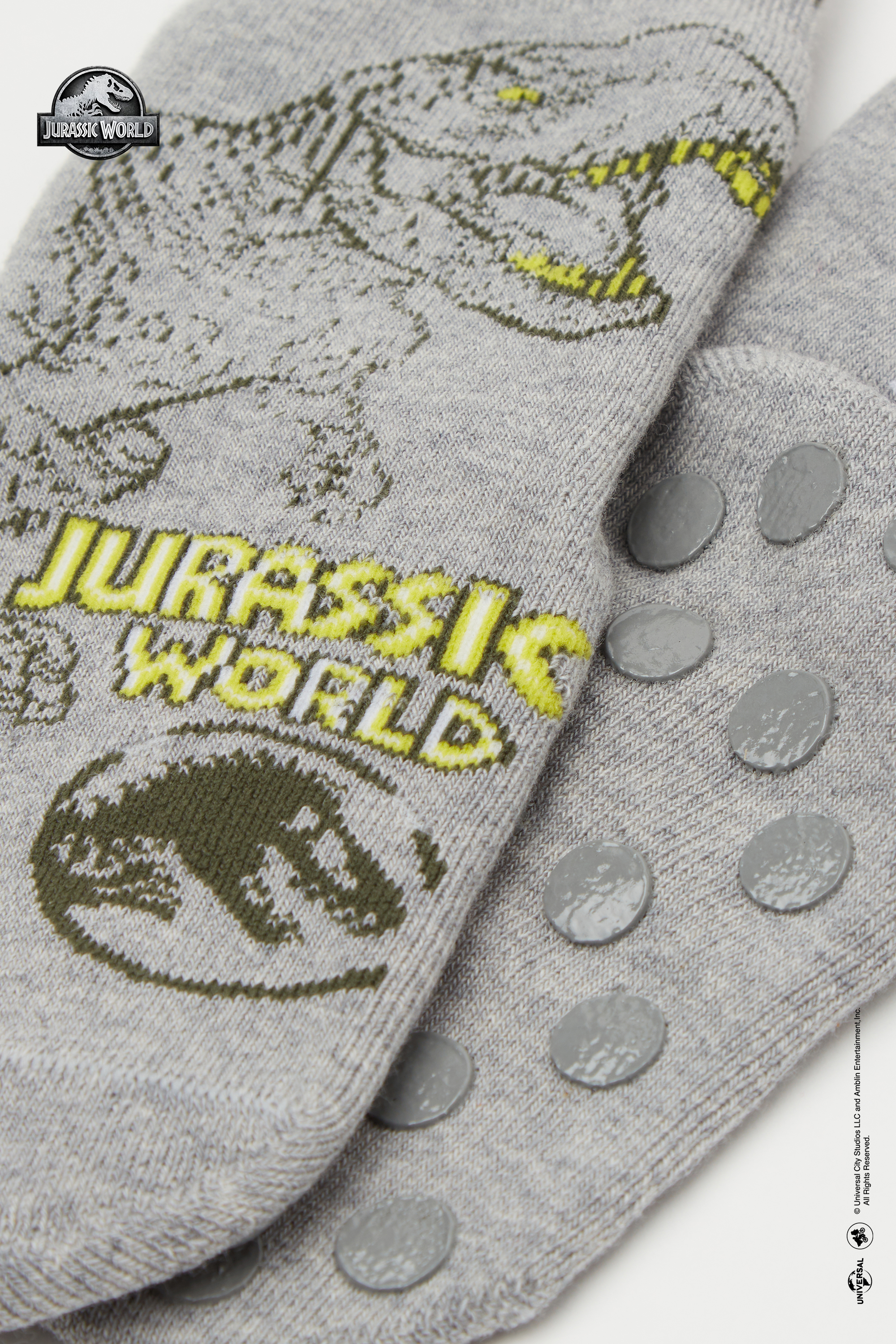 Boys&rsquo; Jurassic World Non-Slip Socks