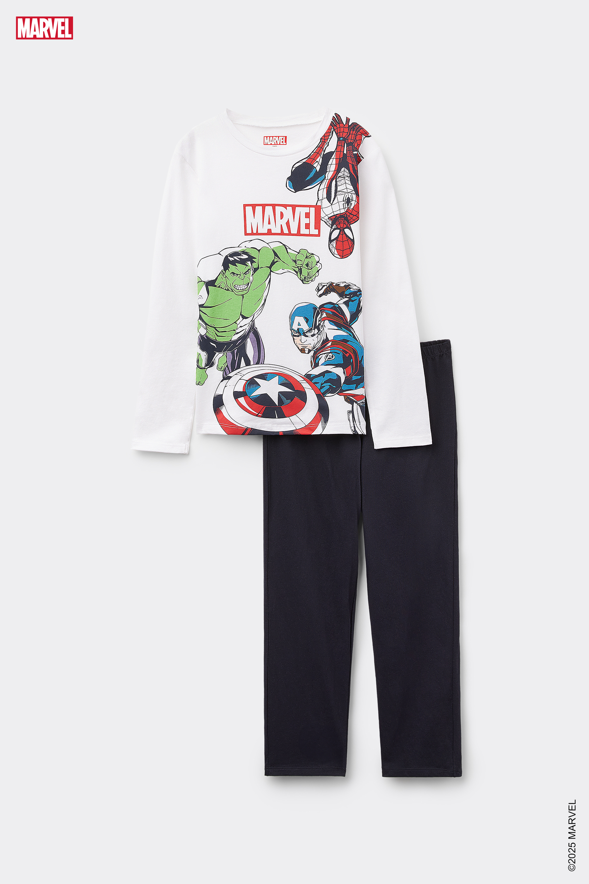 Піжама з Бавовни з Джемпером і Штанами з Принтом Avengers