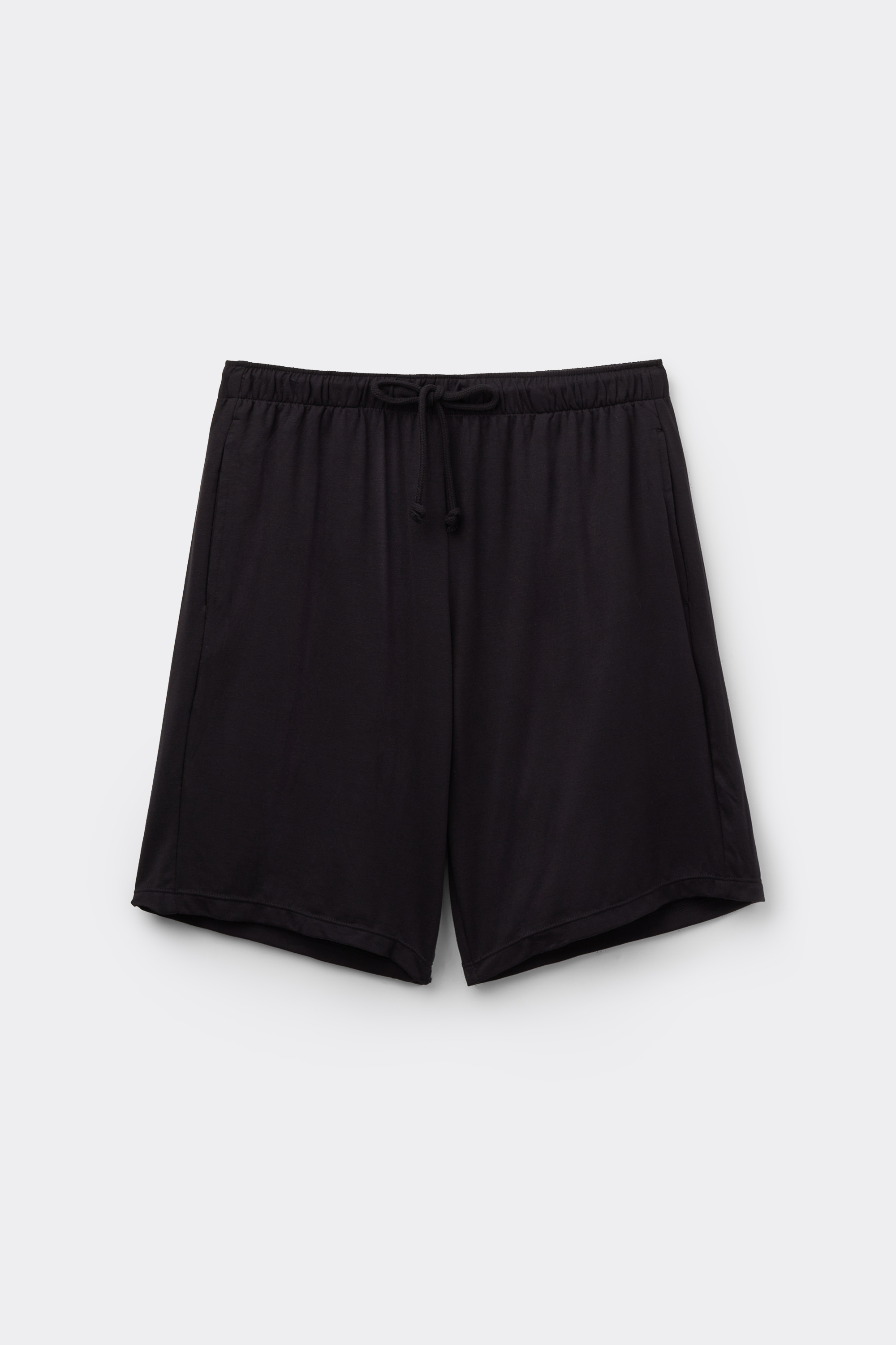 Kurze Hose aus Viskose-Jersey mit Taschen und Tunnelzug