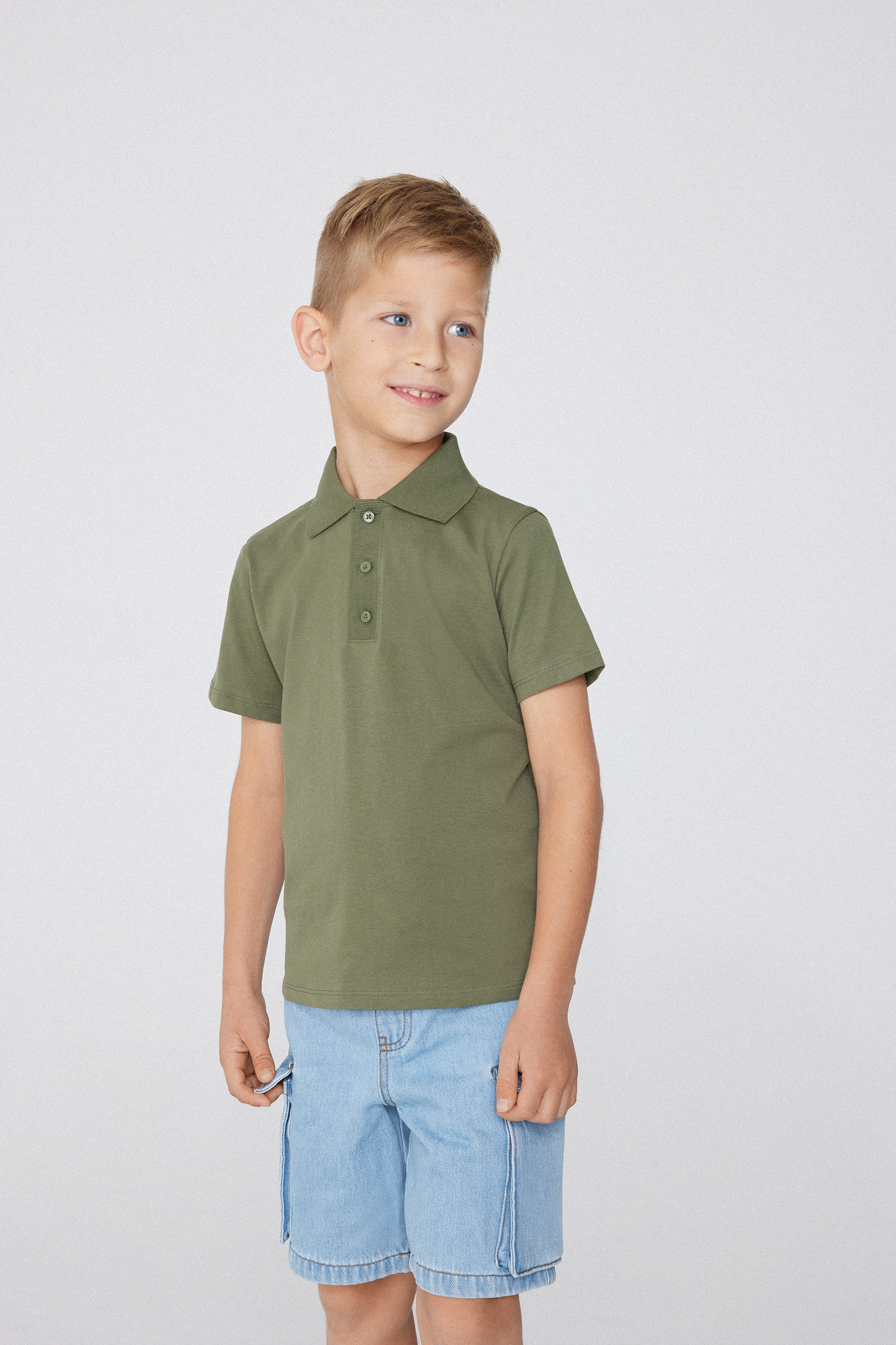 Boys&rsquo; Short-Sleeved Cotton Polo Shirt