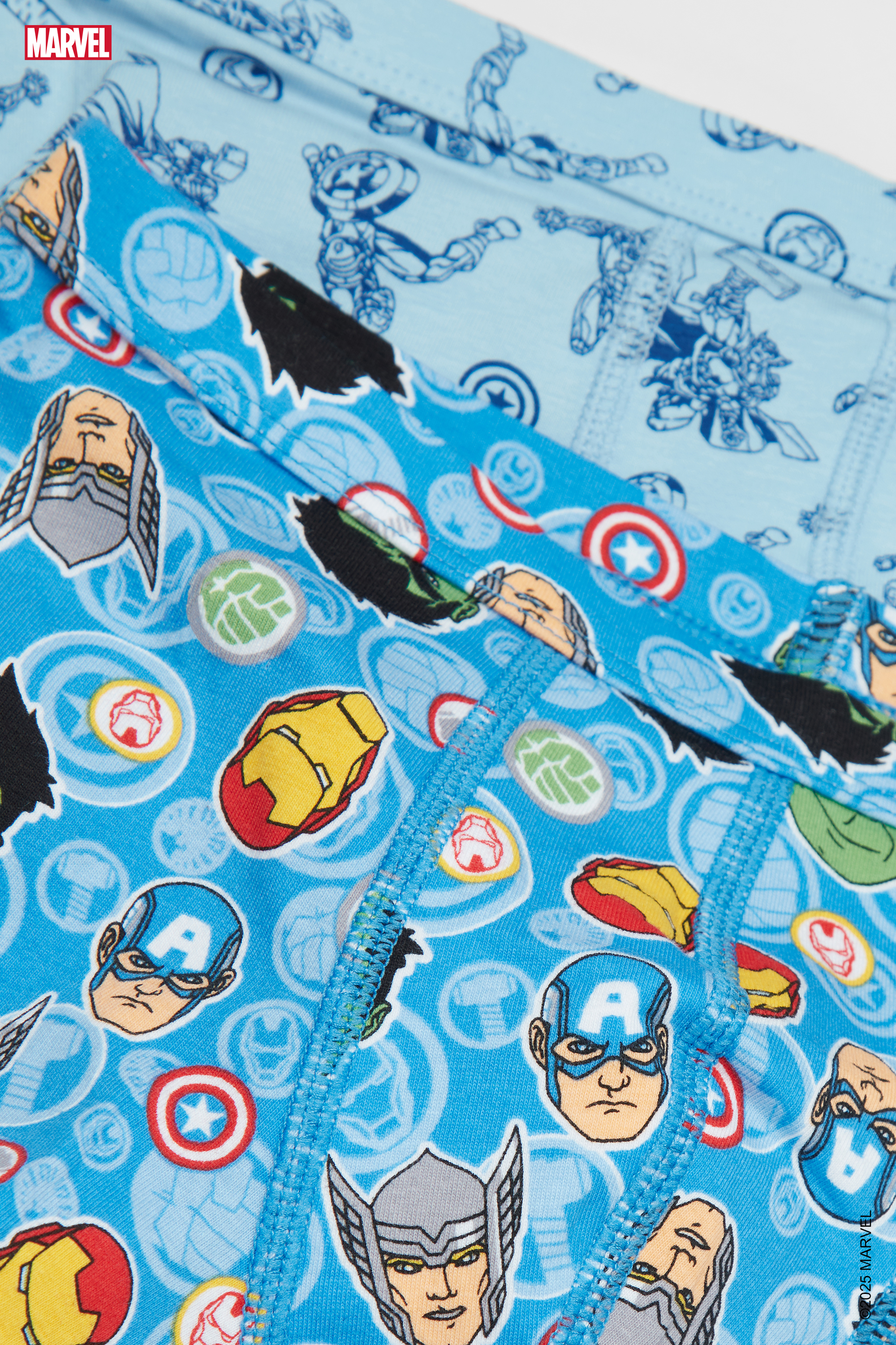 2 Parells de Boxer de Cot&oacute; Nen Marvel Avengers