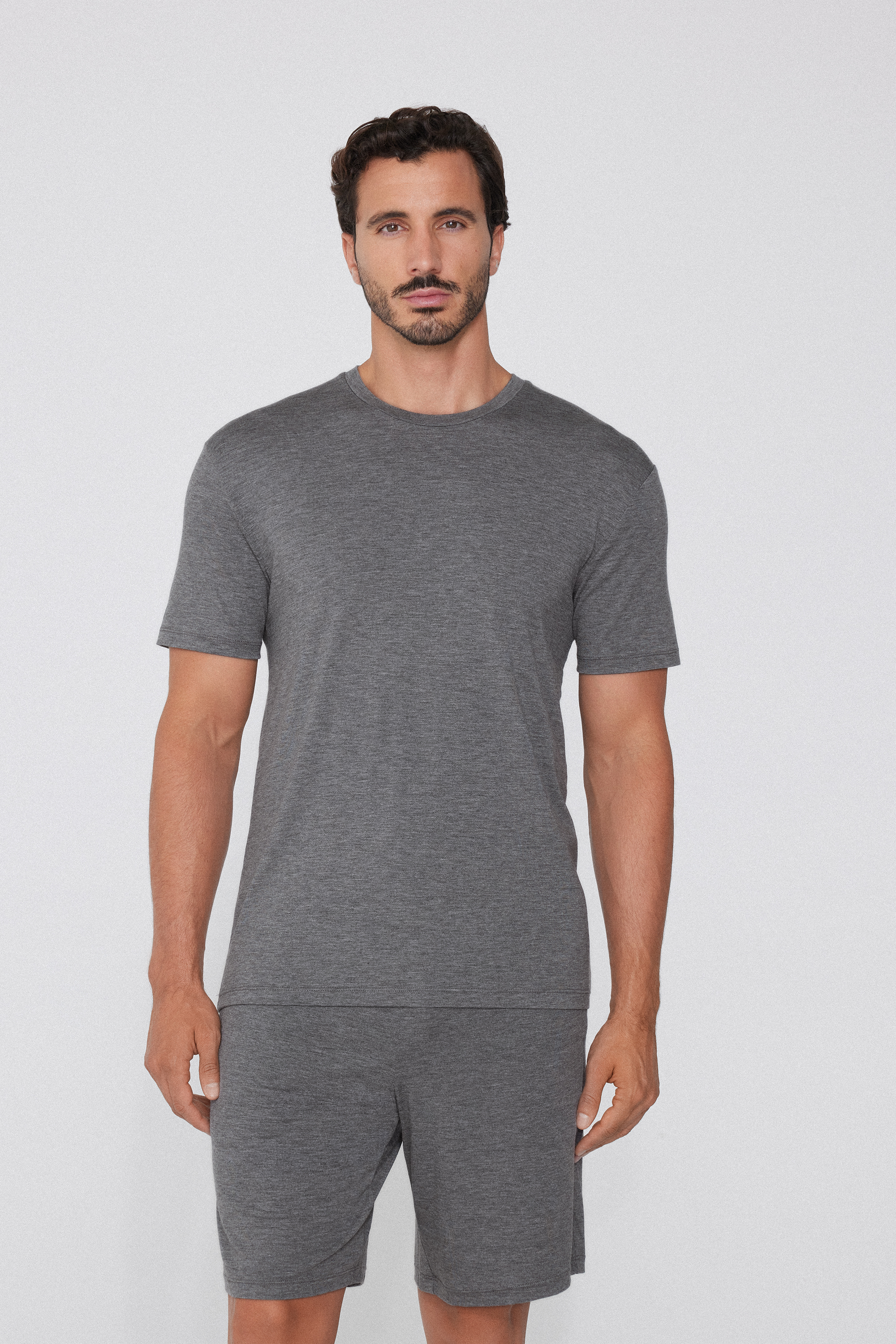 Viscose Crew-Neck T-Shirt