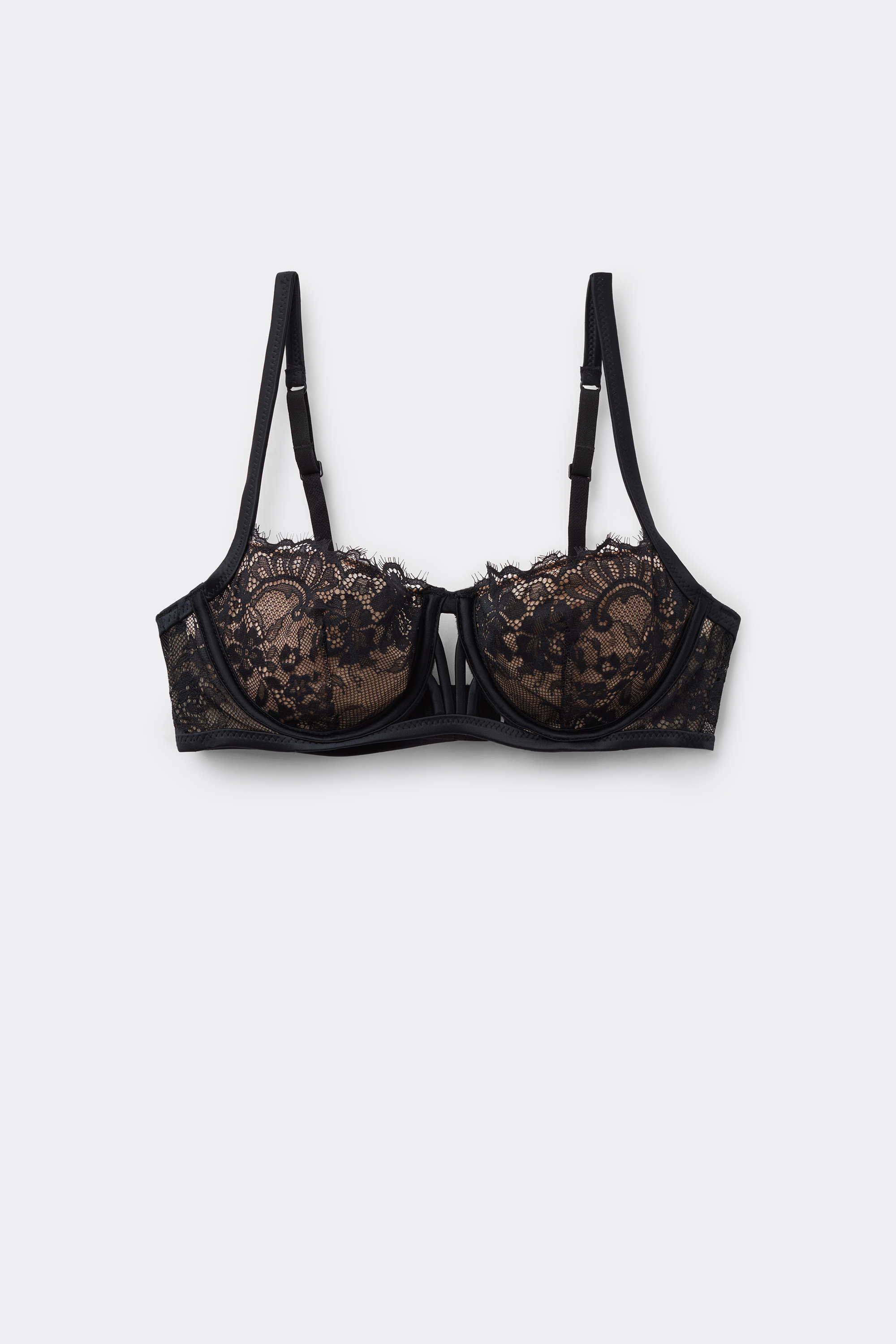 Paris Black Empire Balconette Bra