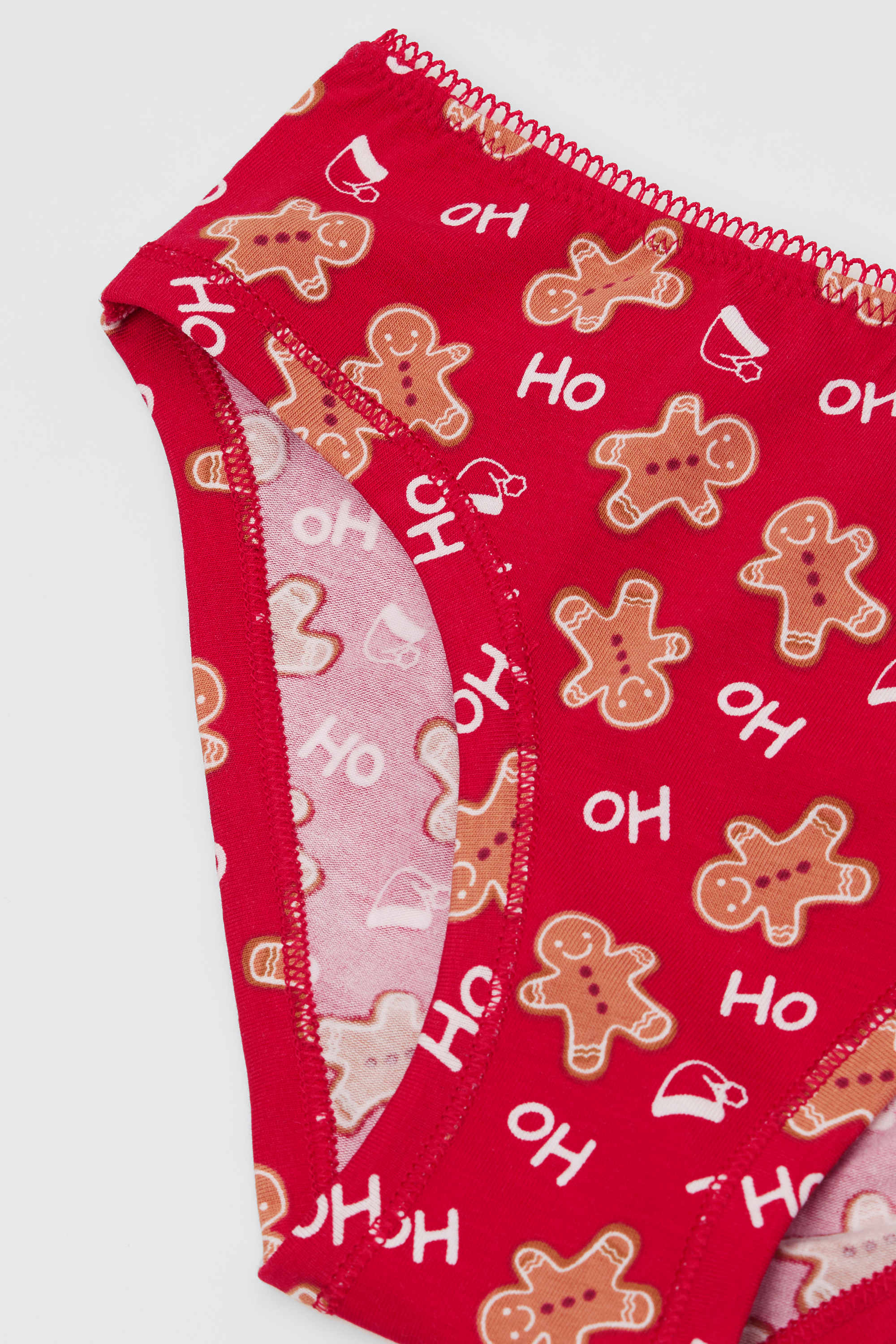 Girls' Cotton Briefs with Christmas Print