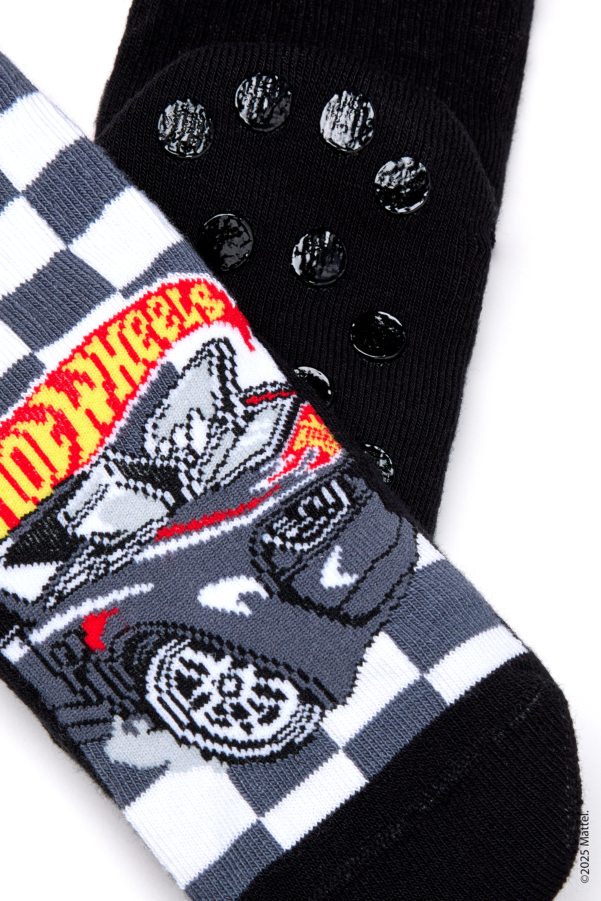 Короткие Противоскользящие Носки с Принтом Hot Wheels для Мальчиков