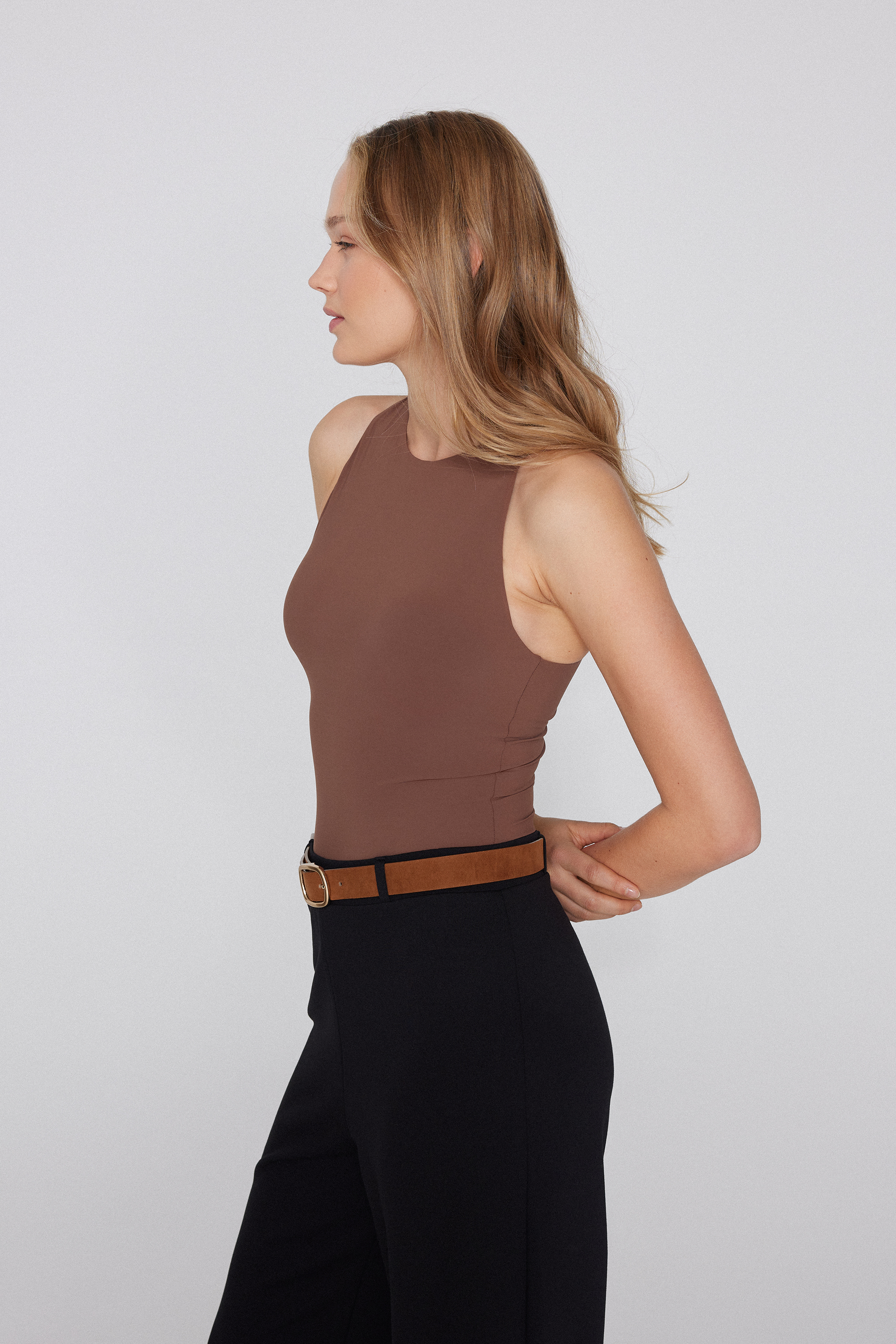 Natural Lifting 2-in-1 Halter Bodysuit