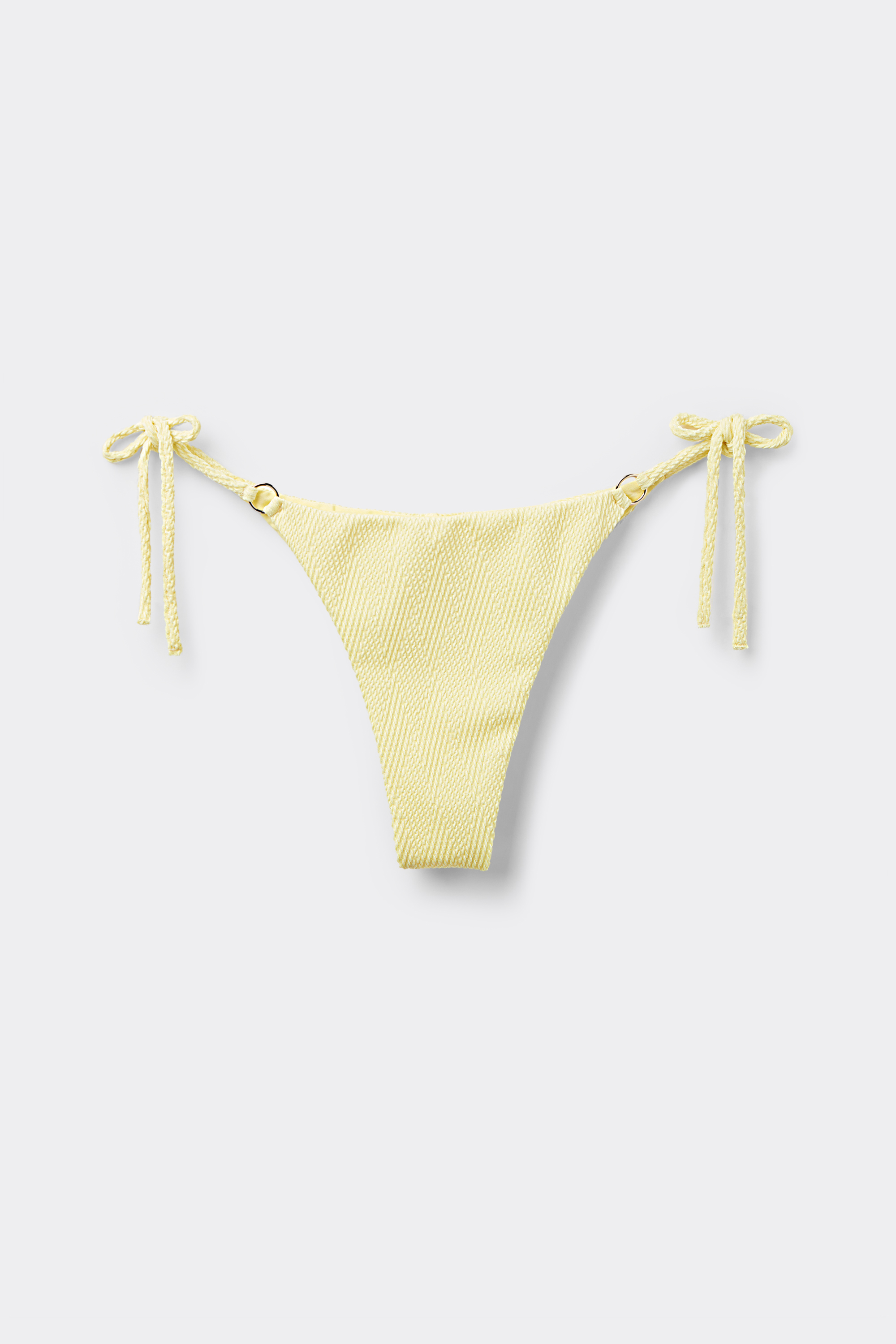 Dreamy Effect Brazilian Bikini Bottoms with Ties