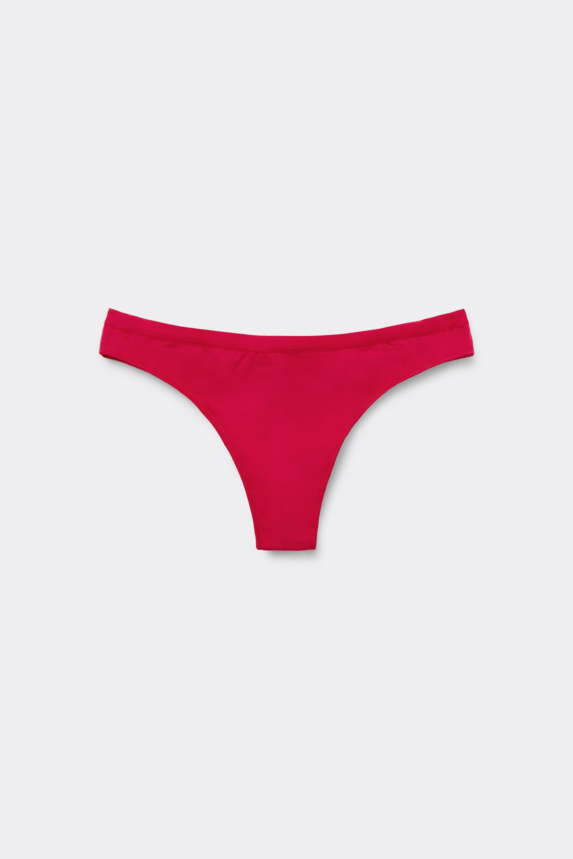 Solid-Colored Organic Cotton Brazilian Panties
