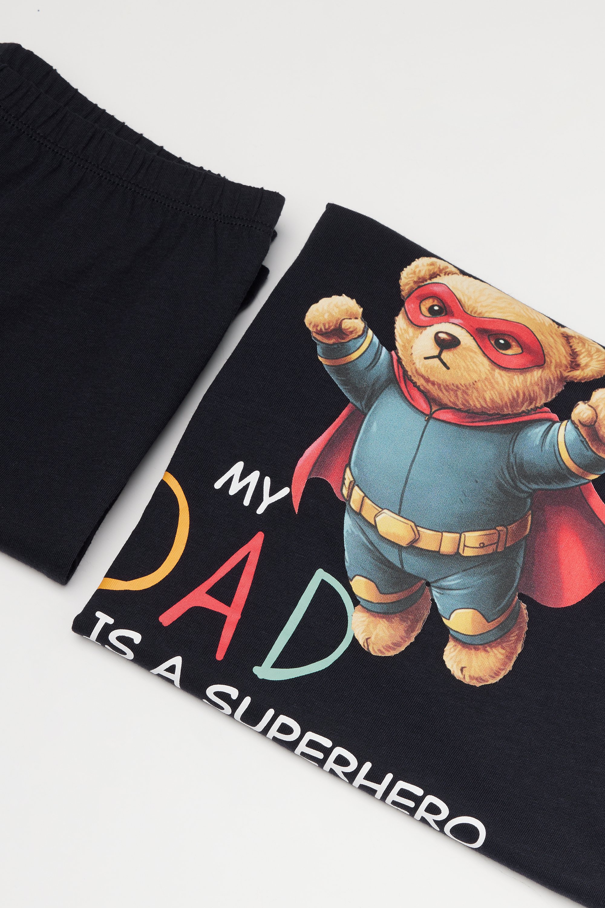 Pijama Curto Algod&atilde;o Menino Estampado Superhero