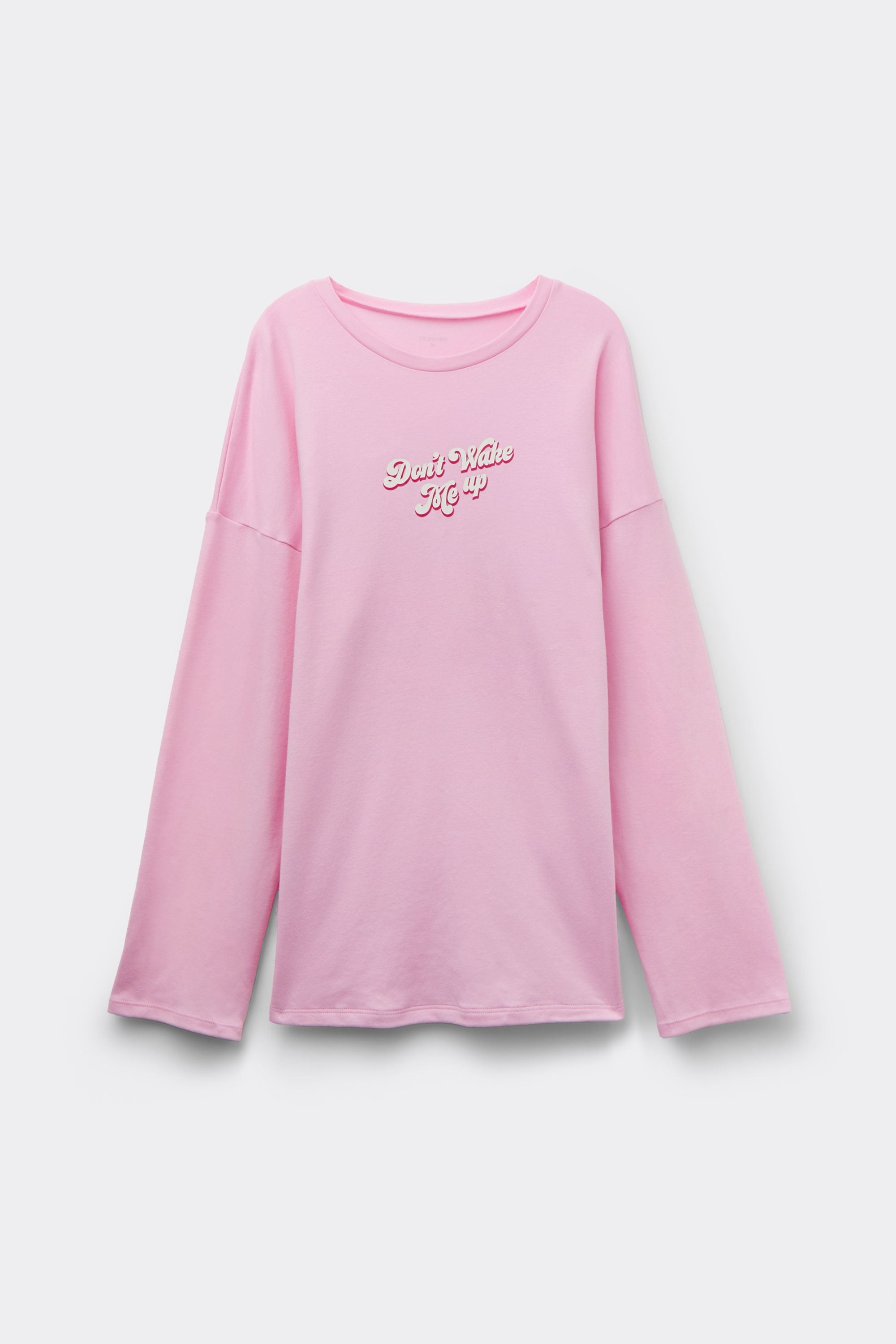 Long-Sleeved Oversized Cotton Top