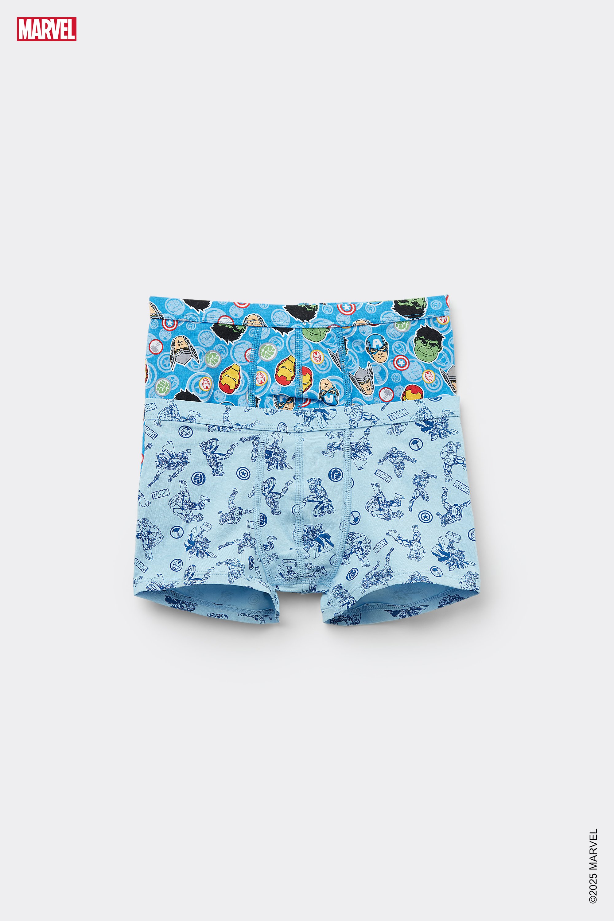 2 Parells de Boxer de Cot&oacute; Nen Marvel Avengers