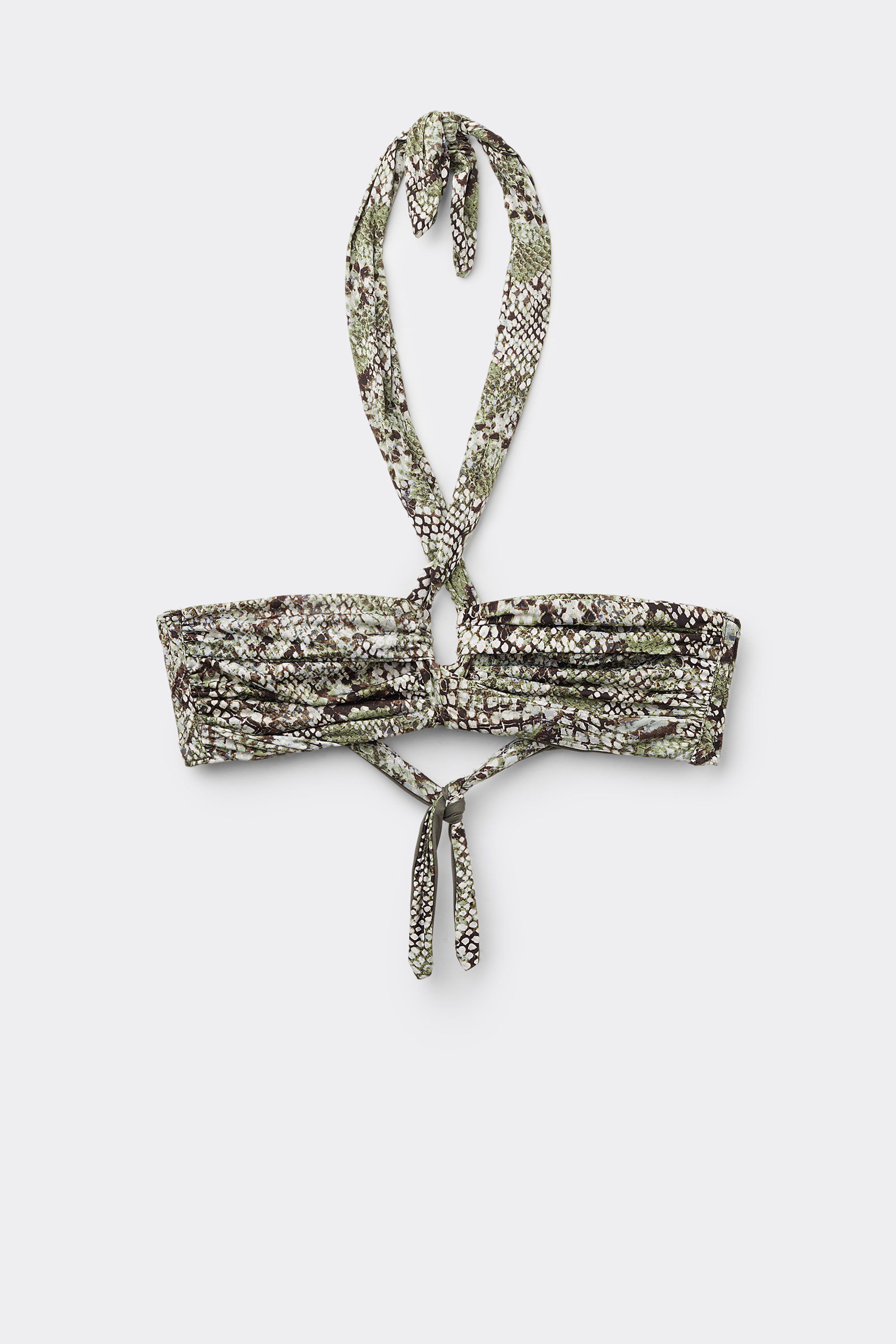 Classic Snake Braided Crop Bikini Top