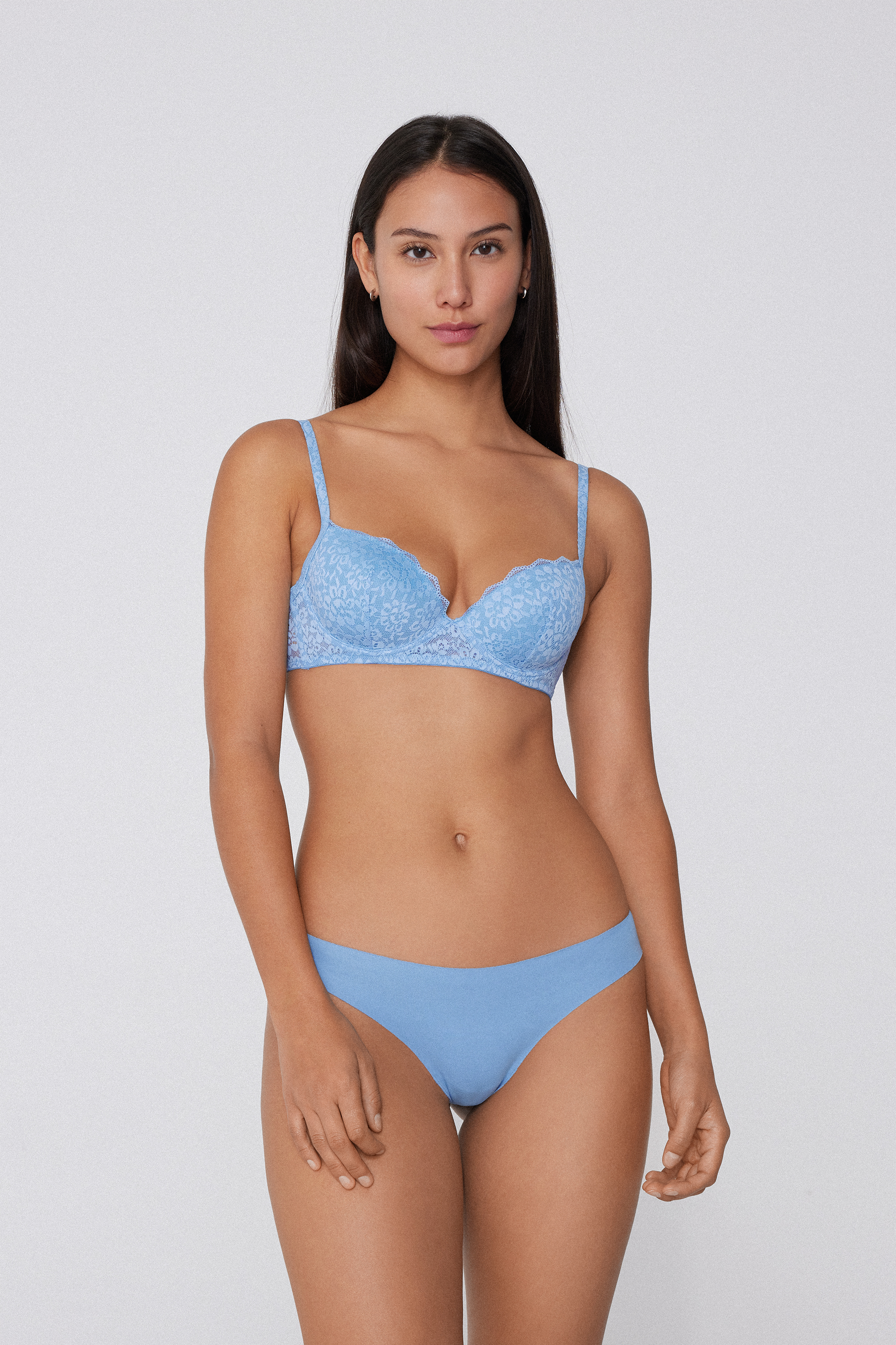 Soutien Balconette Levemente Almofadado em Renda Reciclada Wien