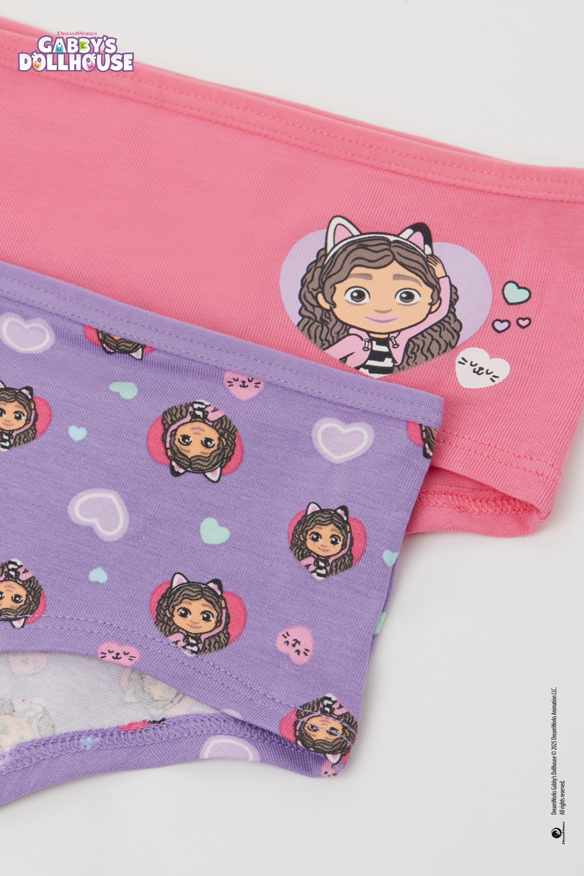 2 Pairs of Girls&rsquo; Cotton Gabby Shorts