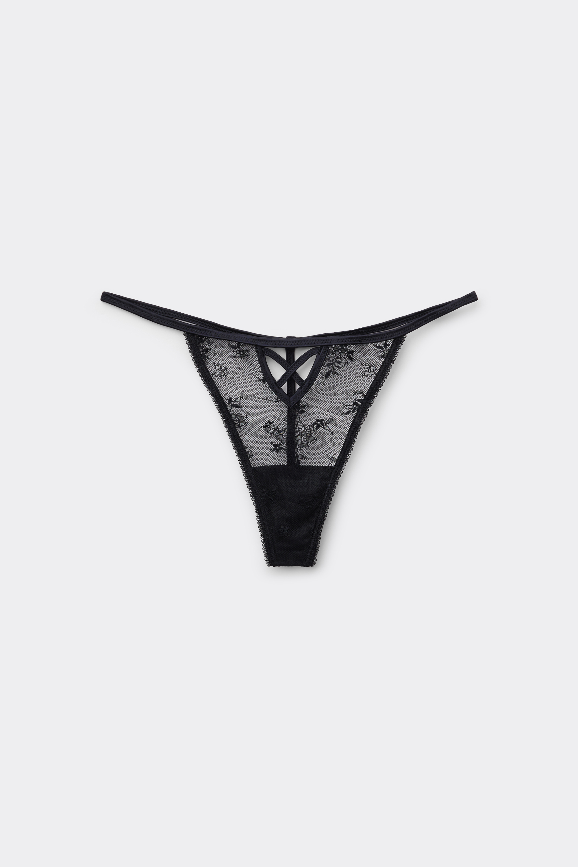 Interwoven Lace String Thong