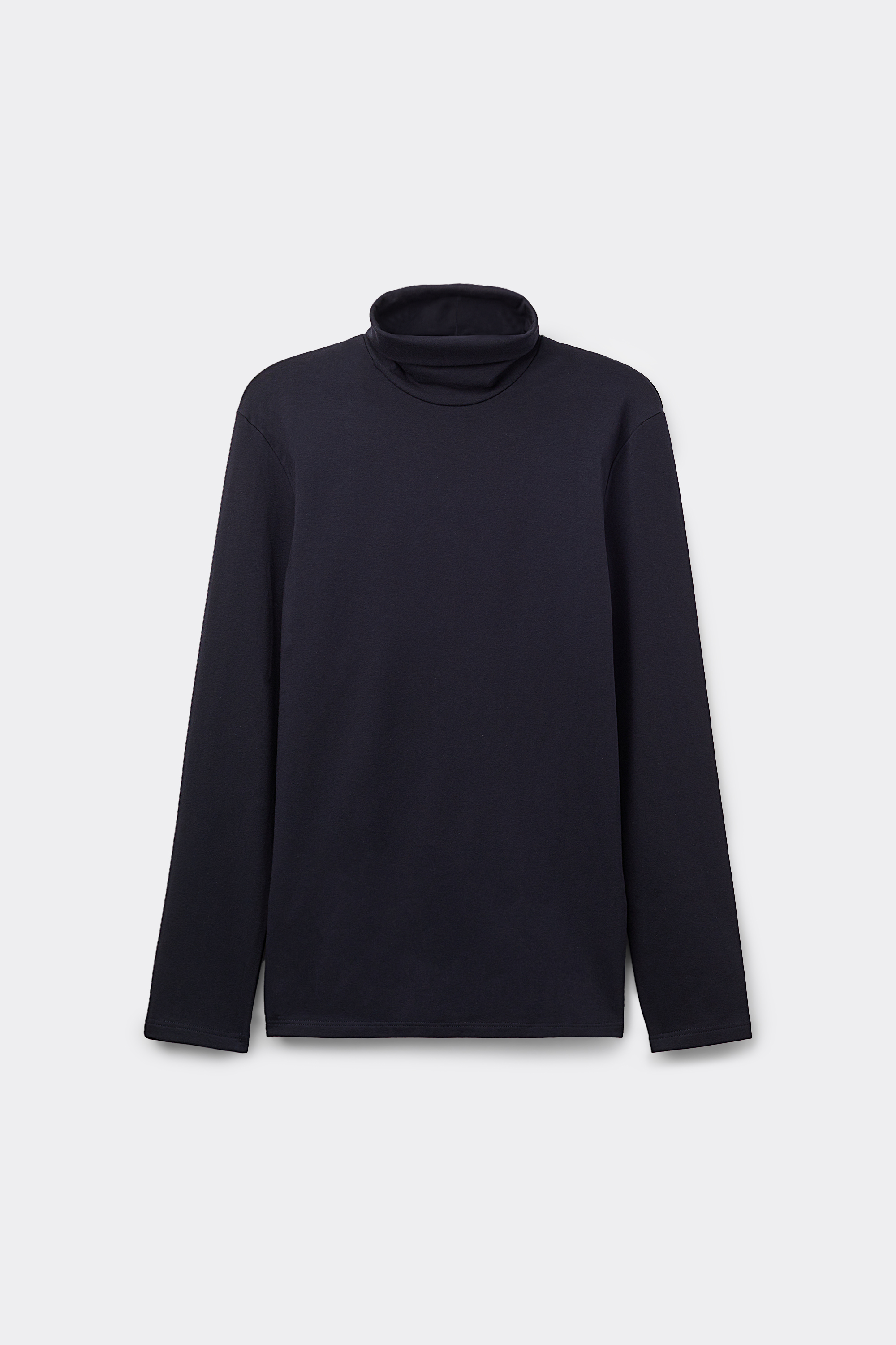 Maglia Collo Alto in Cotone Termico con Manica Lunga