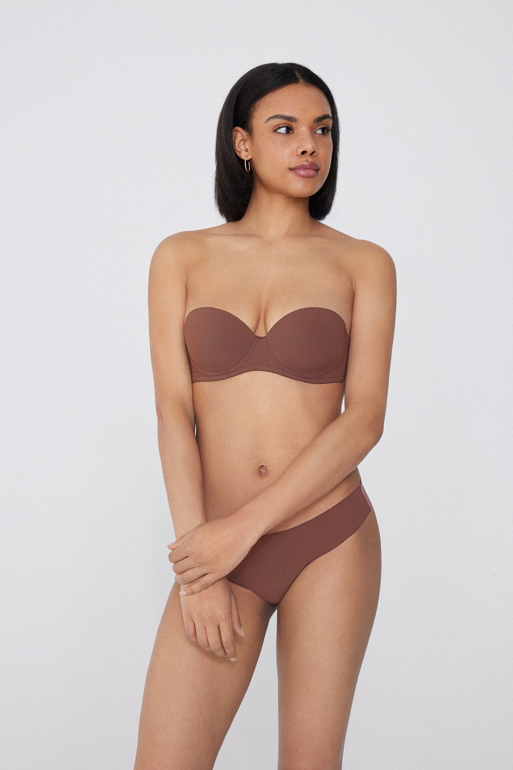 Soutien-gorge Bandeau Ultra-rembourr&eacute; Madrid en Microfibre Recycl&eacute;e