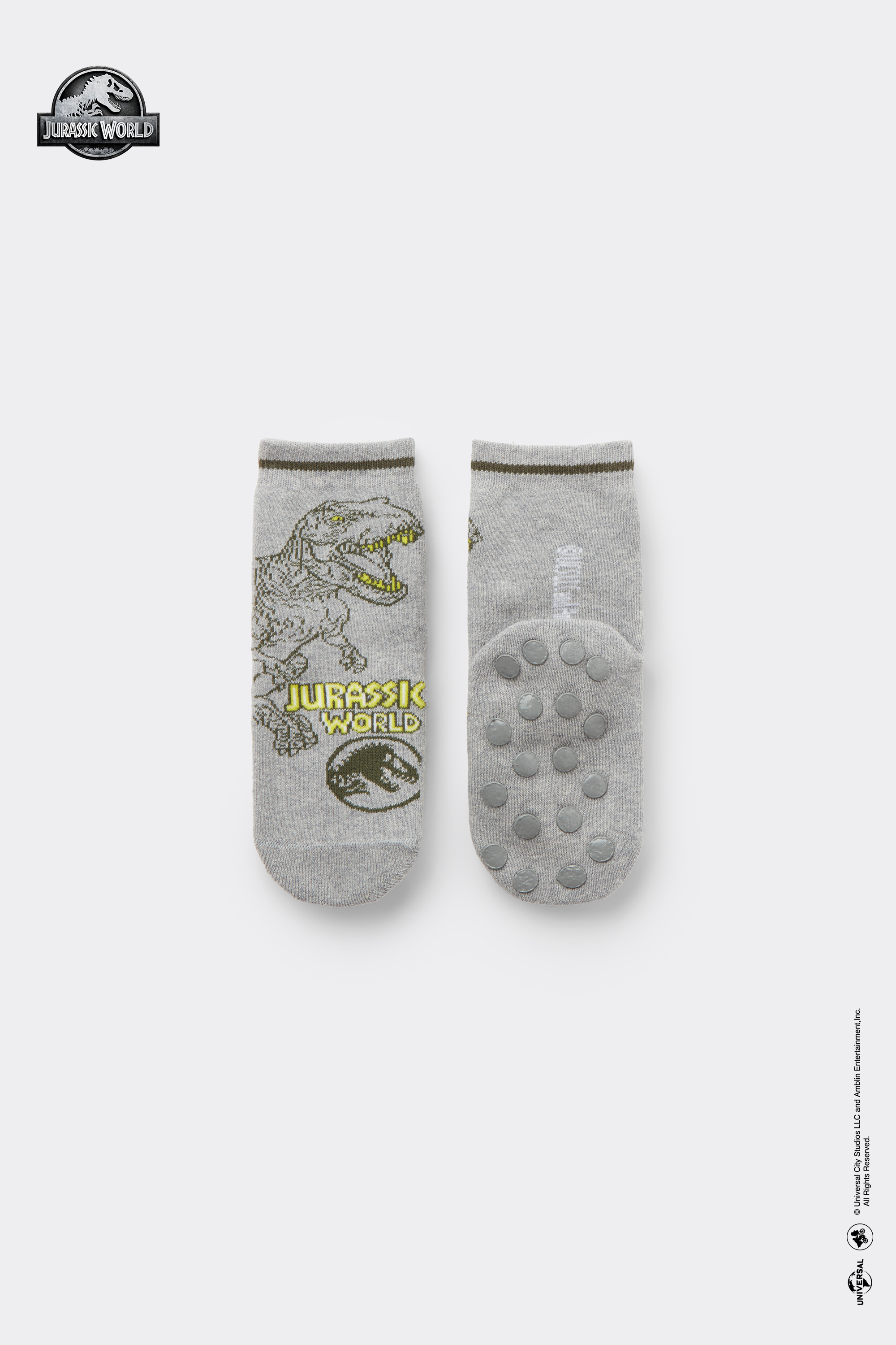 Boys&rsquo; Jurassic World Non-Slip Socks