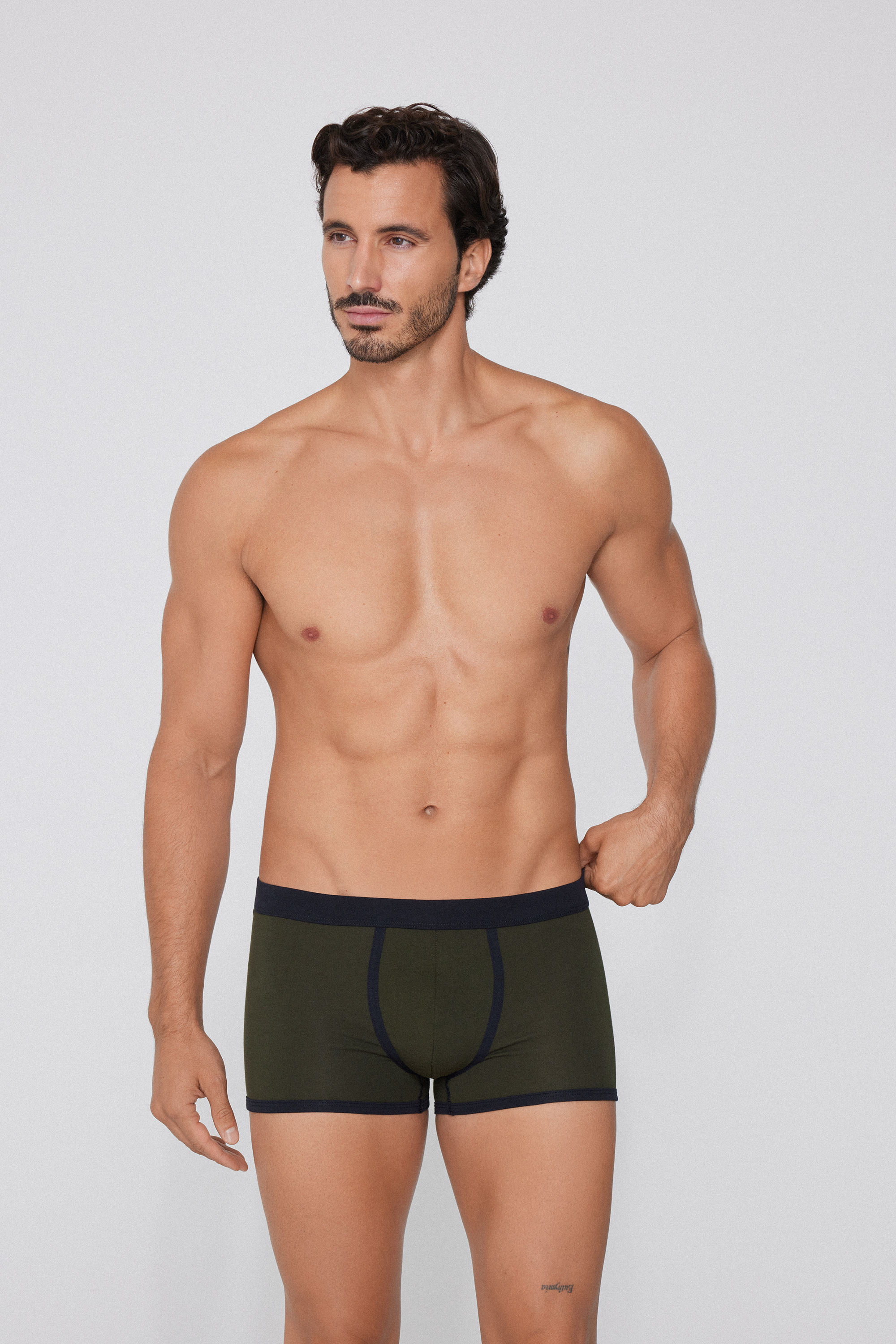 Boxershorts aus Baumwolle zweifarbig