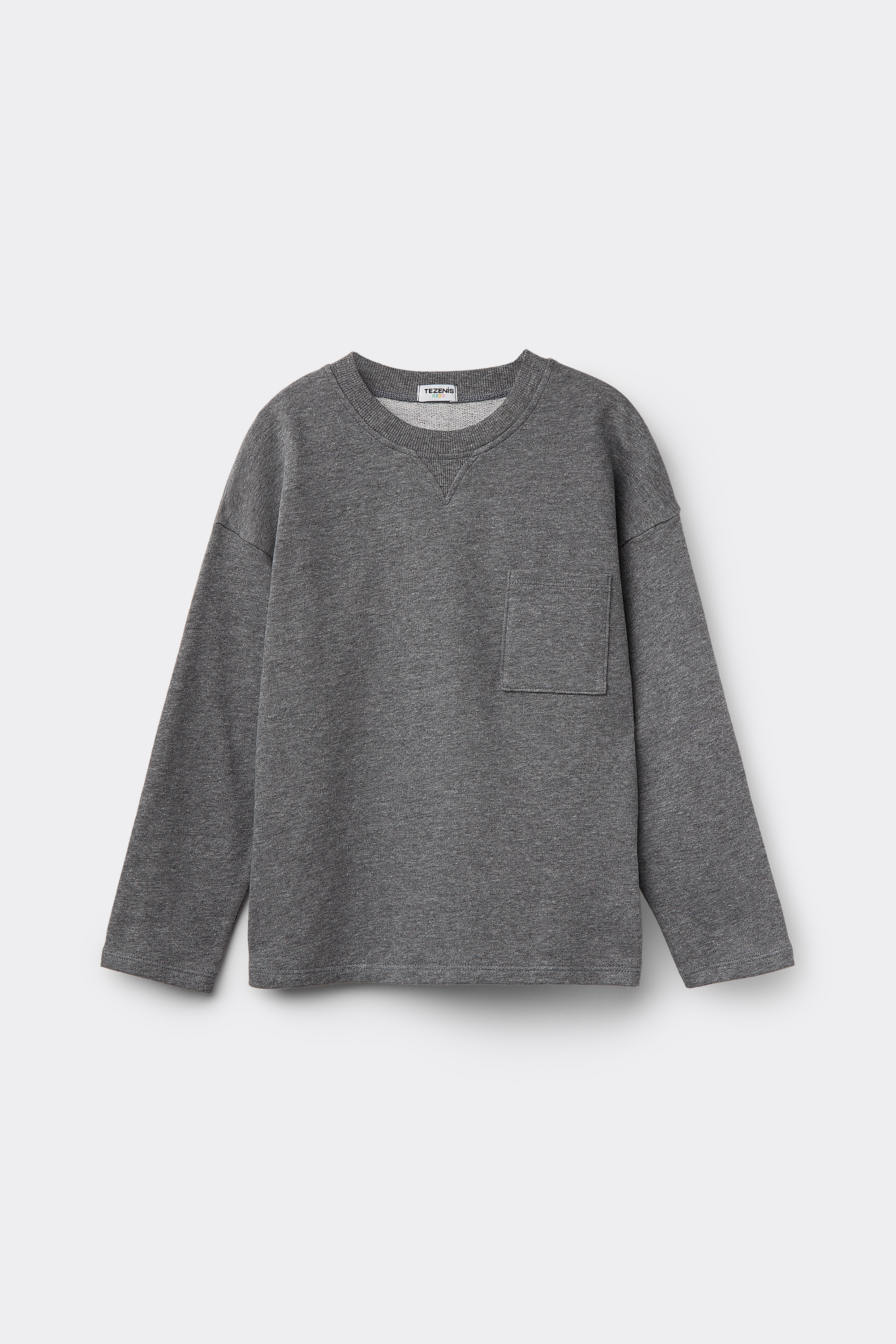 Boys&rsquo; Round Neck Sweatshirt with Long Sleeves and Pocket