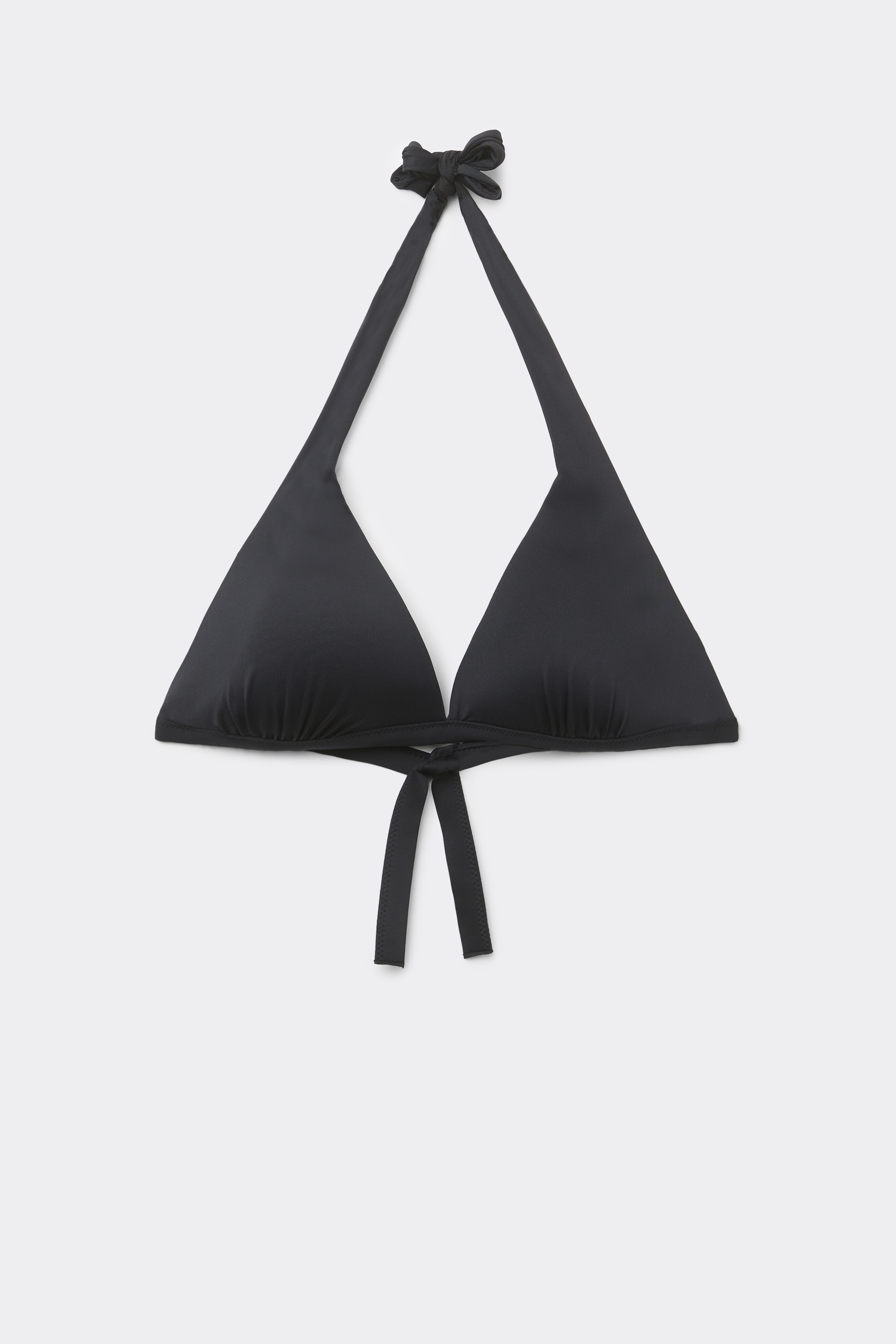 Solid Color Wide Strap Recycled Molded Triangle Bikini Top