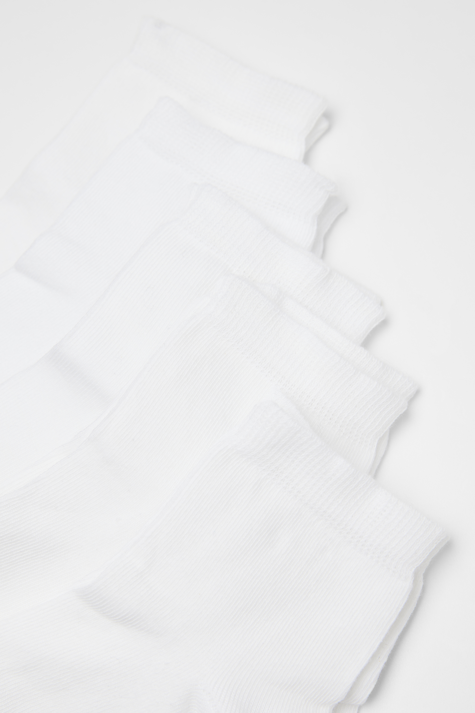 5 Pairs of Kids' Unisex Short Light Cotton Socks