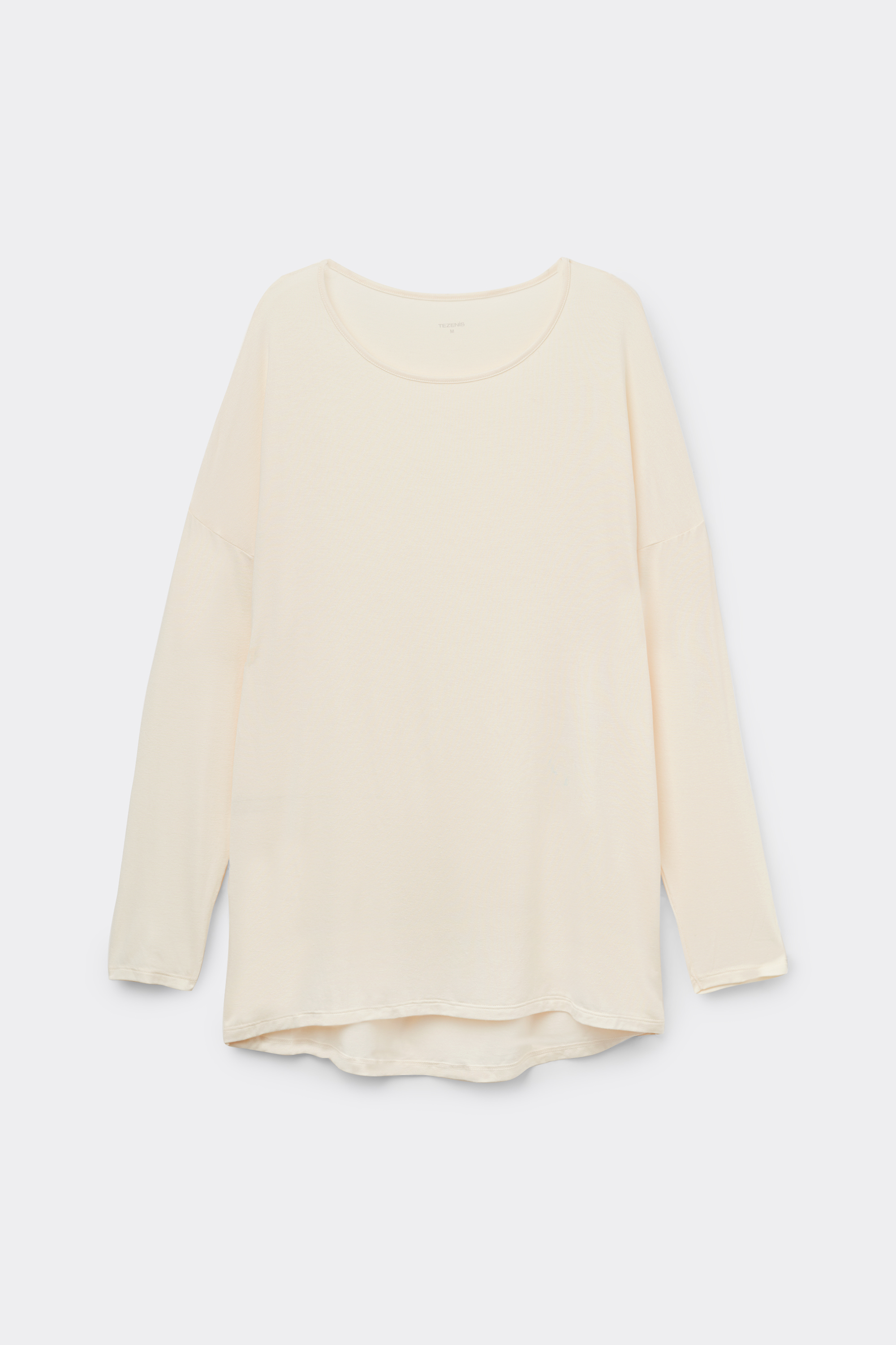 Maxi-Shirt mit langen &Auml;rmeln aus leichter Viskose