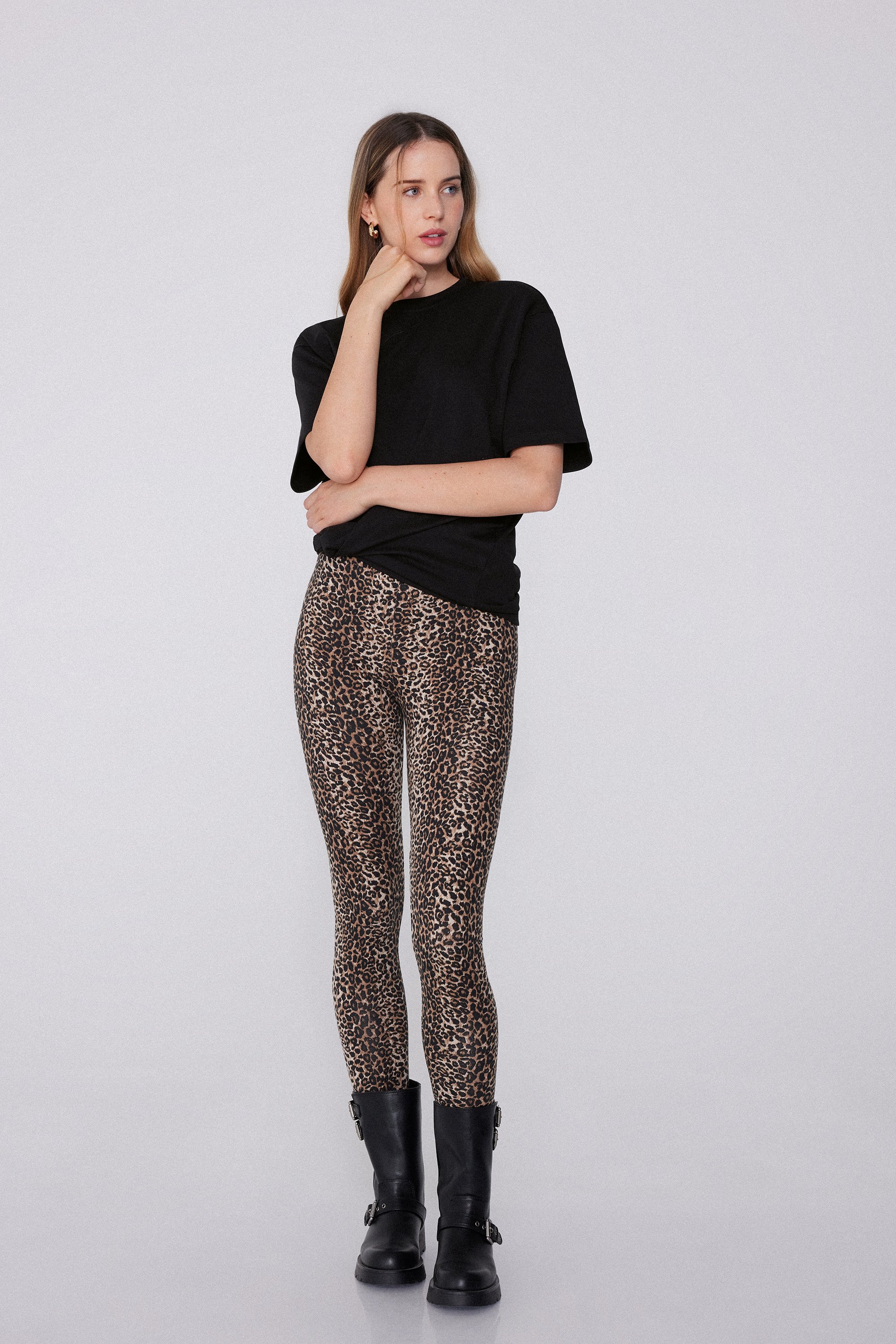 Nyomott Mint&aacute;s Pamutleggings