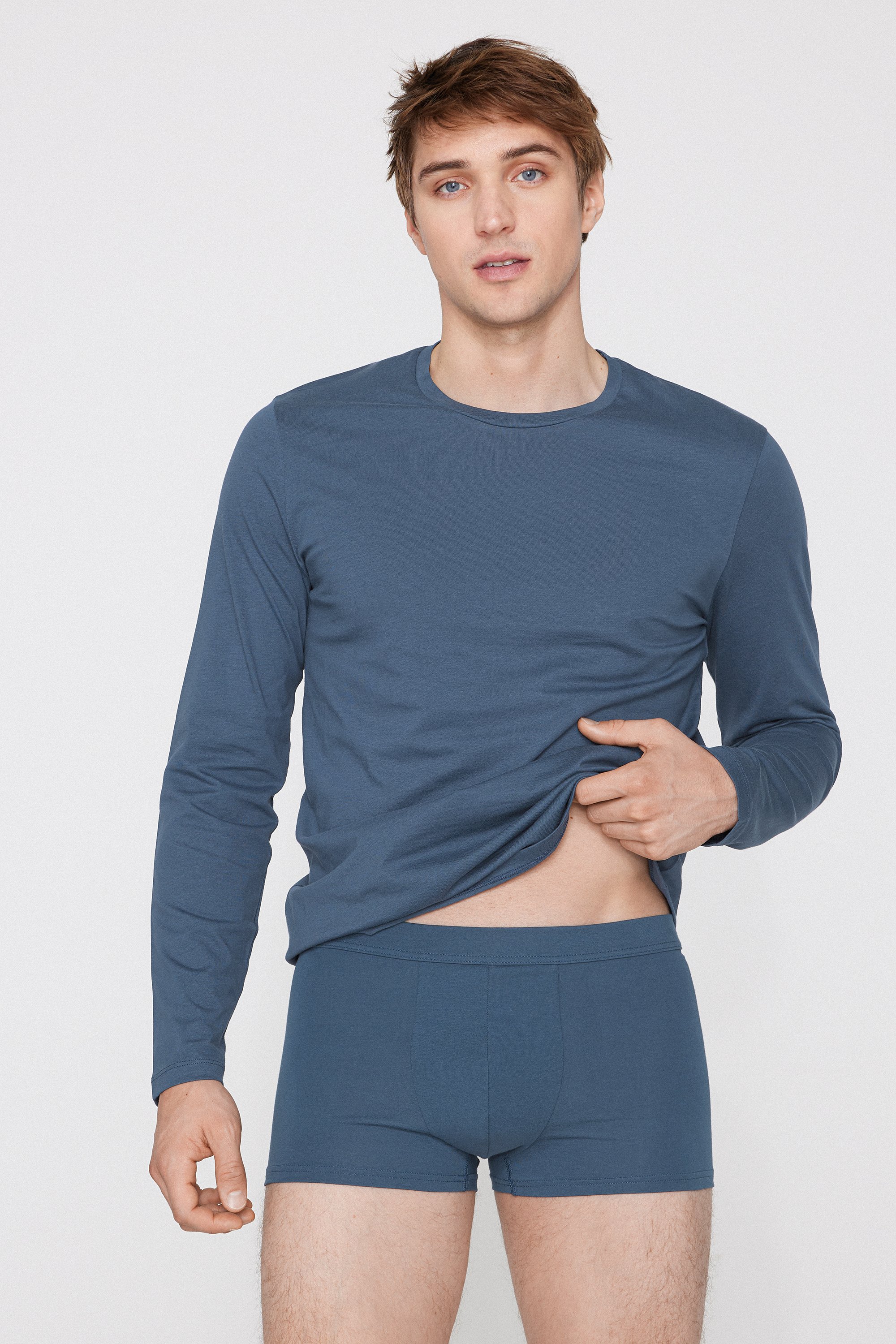 Boxer homme en coton &eacute;lastique