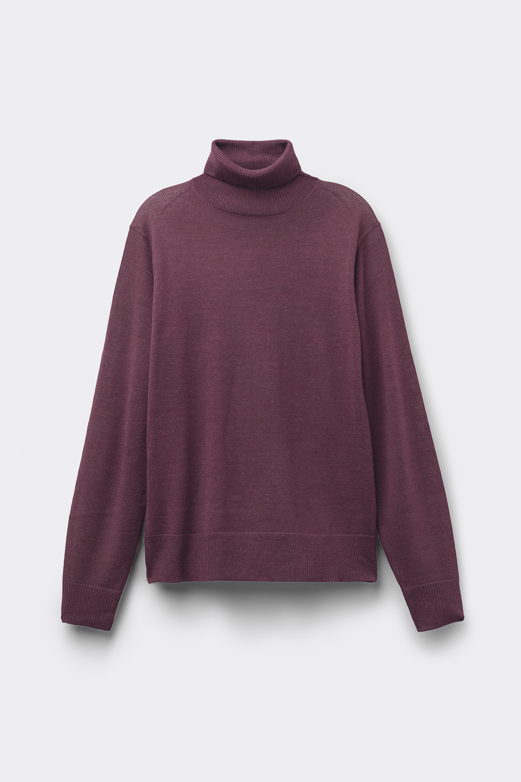 Topla Majica Povi&scaron;enog Ovratnika, 100% Merino Vuna