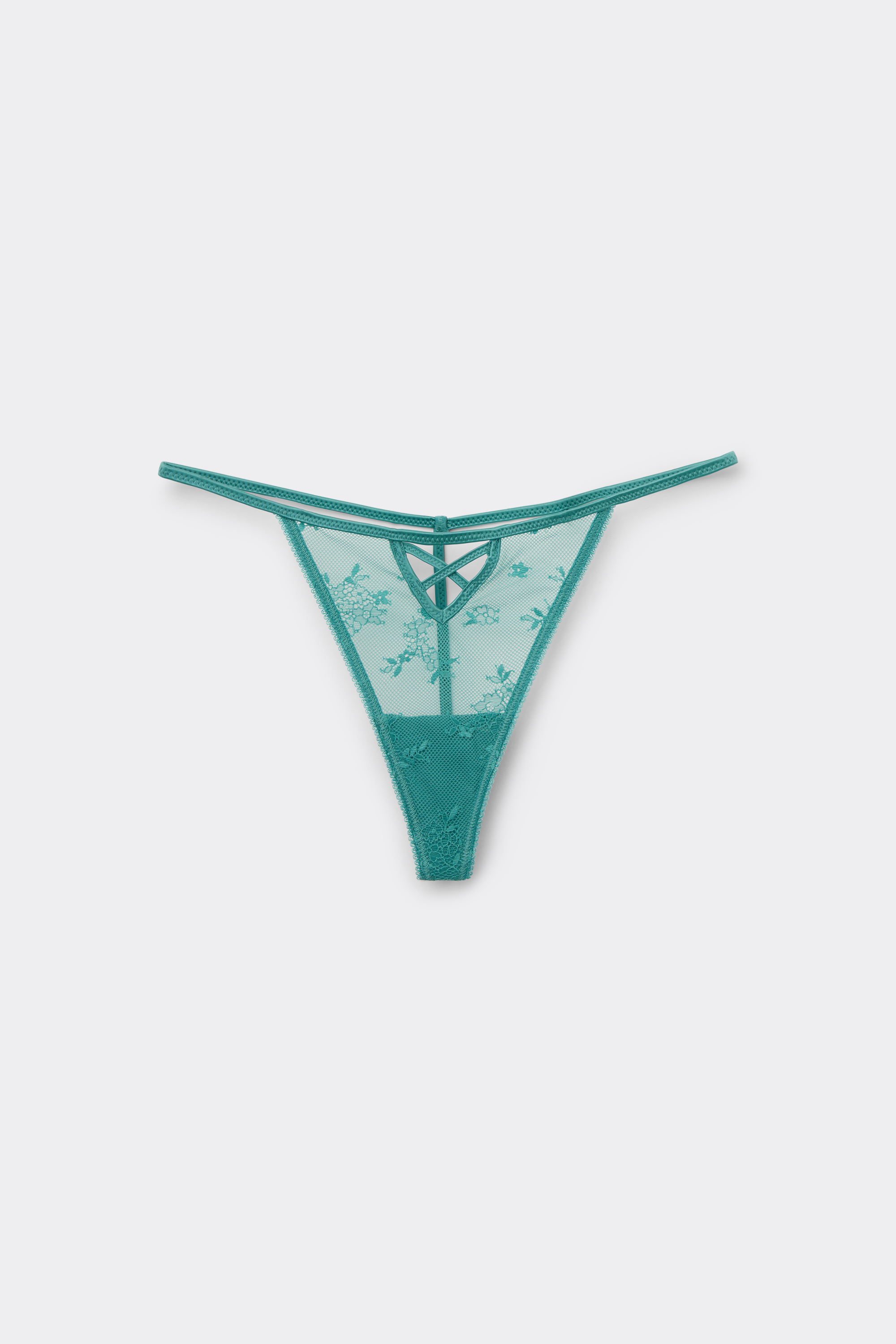 Interwoven Lace String Thong