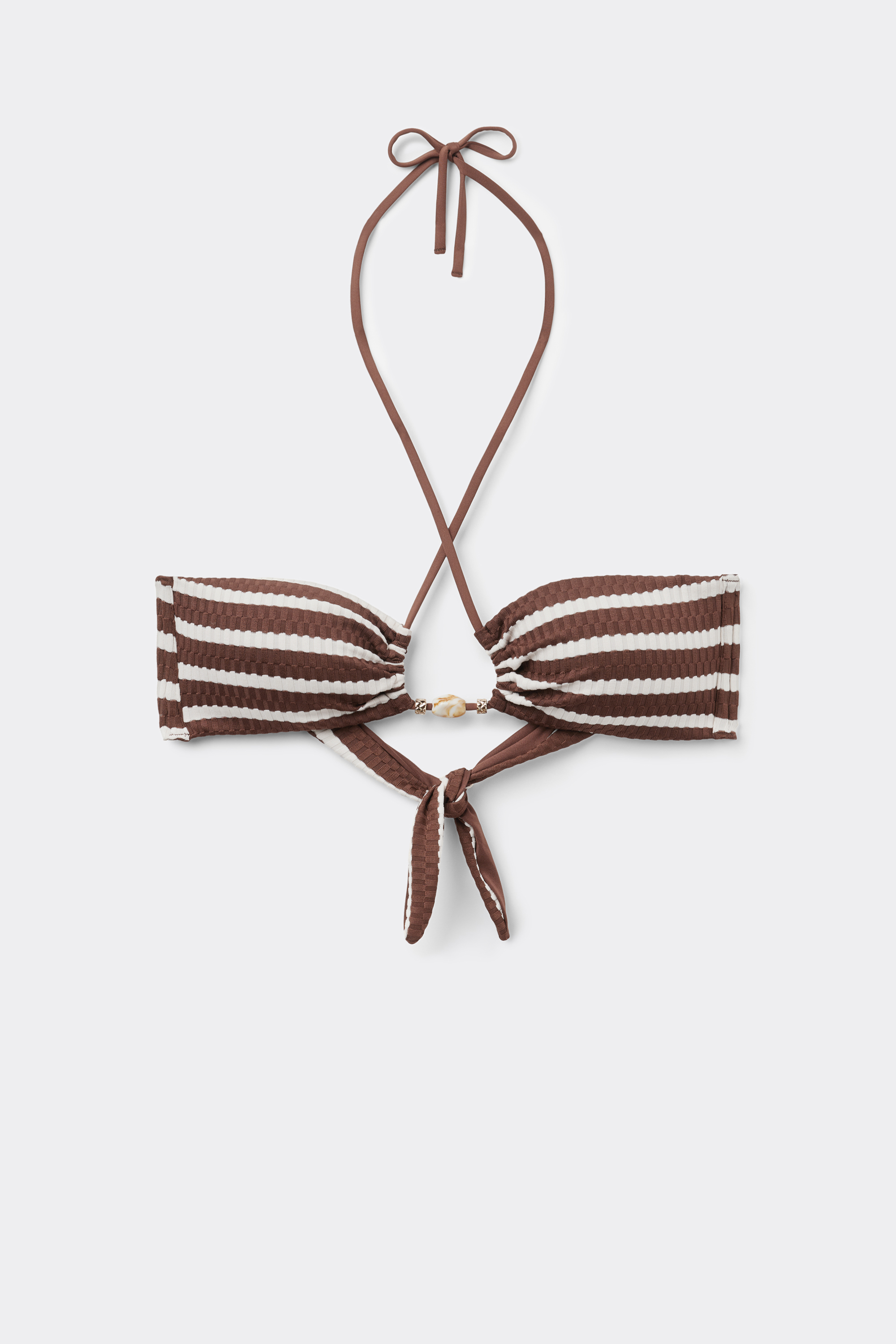 Bustier-Bikinioberteil mit herausnehmbaren Polstern Desert Stripes