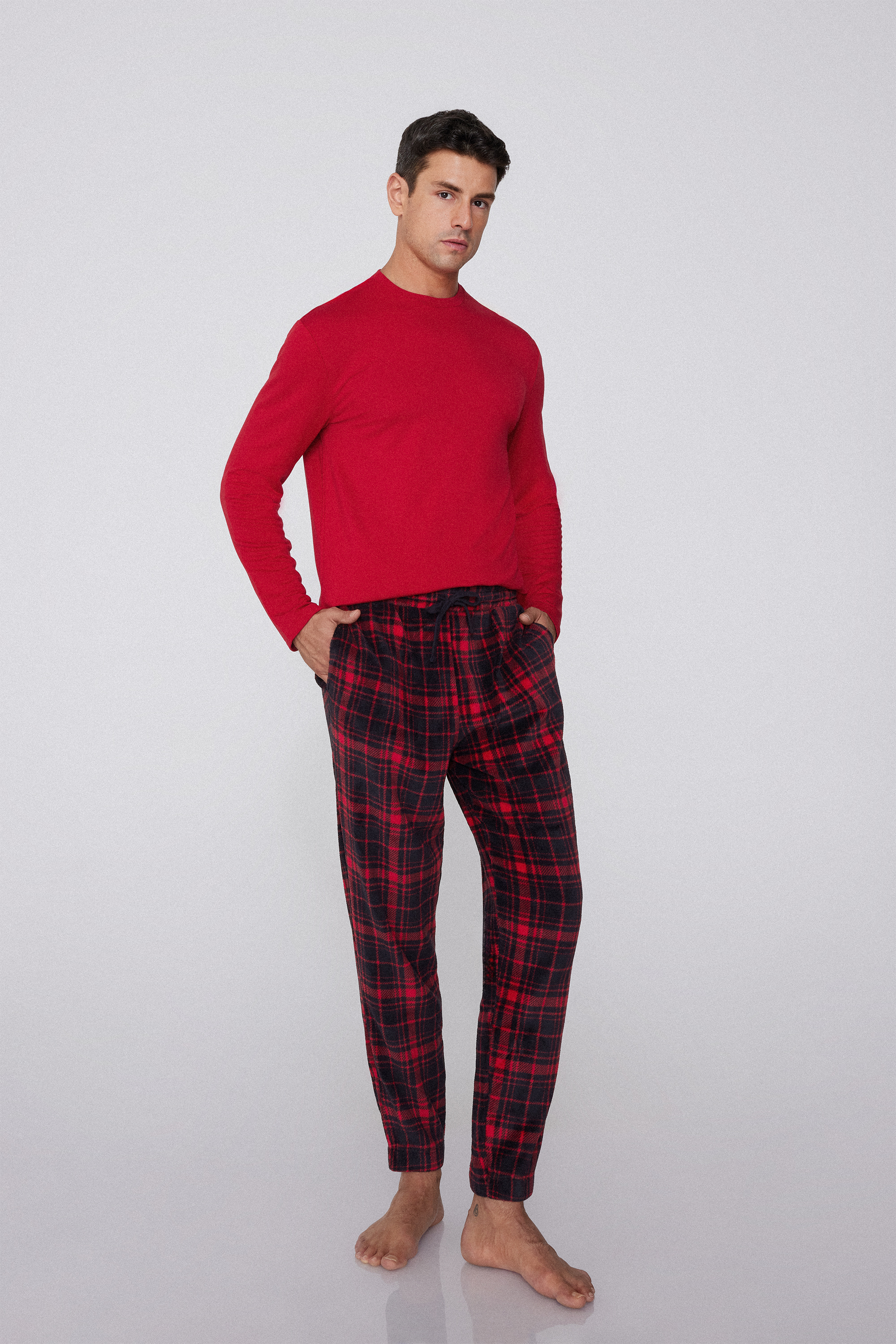 Lightweight Fleece Sweatpants with Pockets