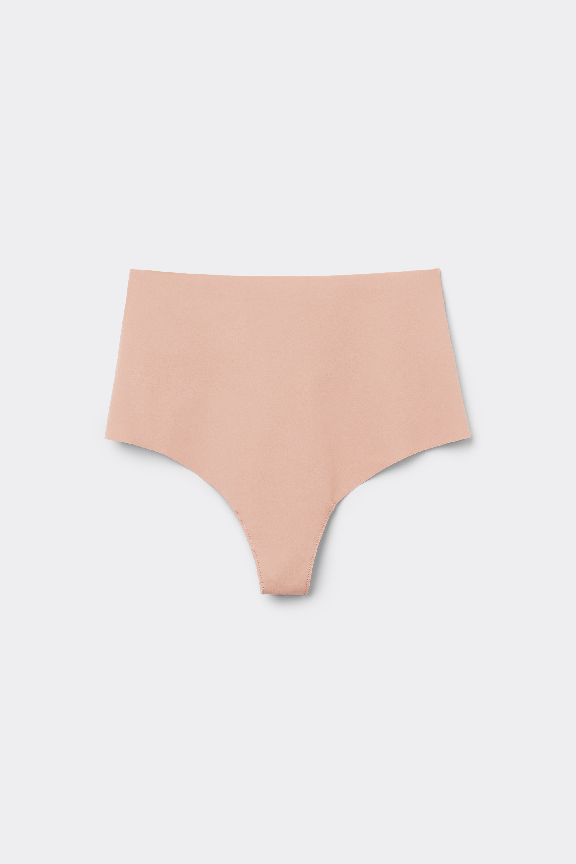 Recycled Microfiber High-Waisted Laser-Cut Brazilian Panties