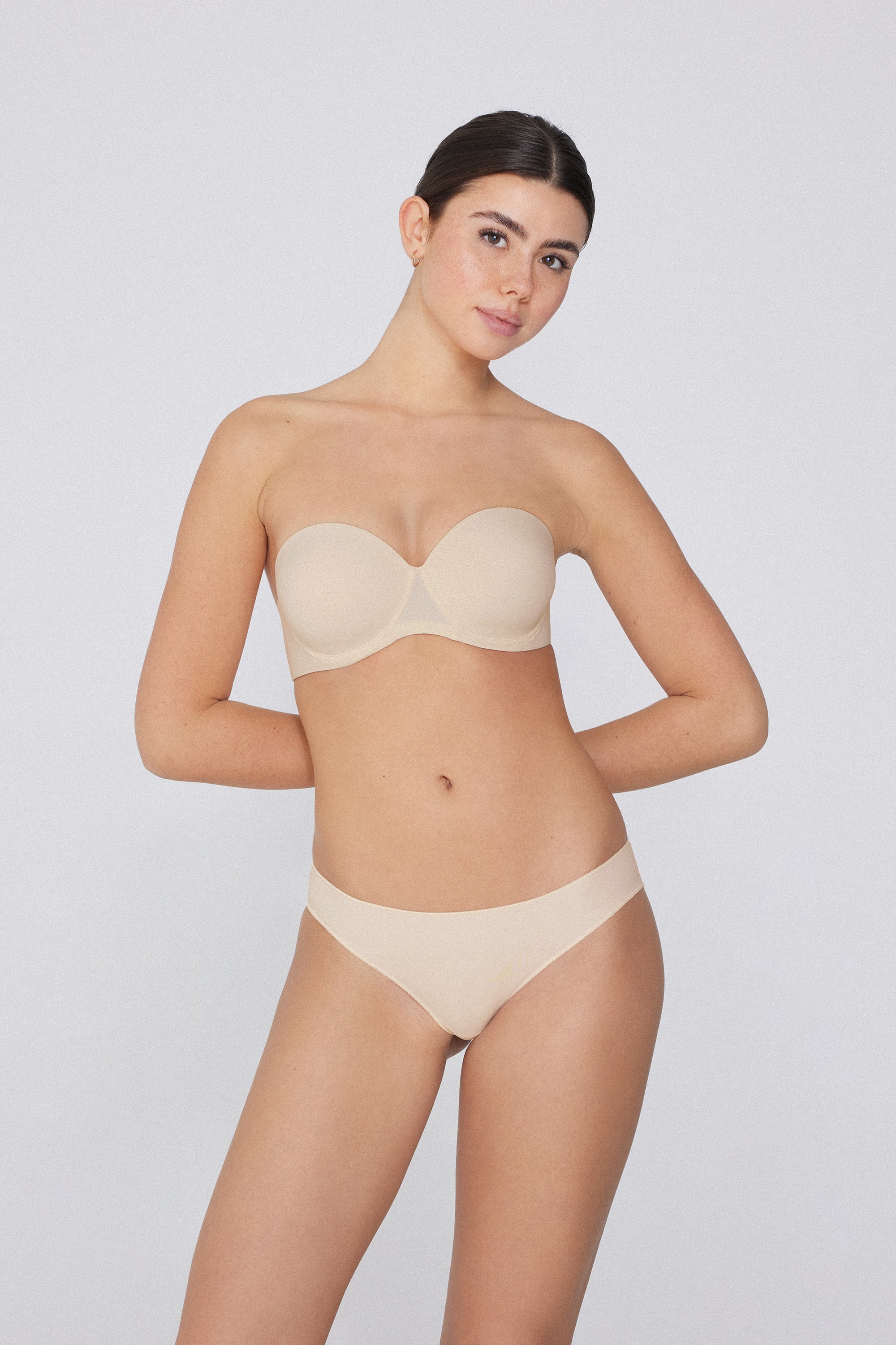 Soutien-gorge Bandeau L&eacute;g&egrave;rement Rembourr&eacute; Microfibre Recycl&eacute;e Couvrance Maximale